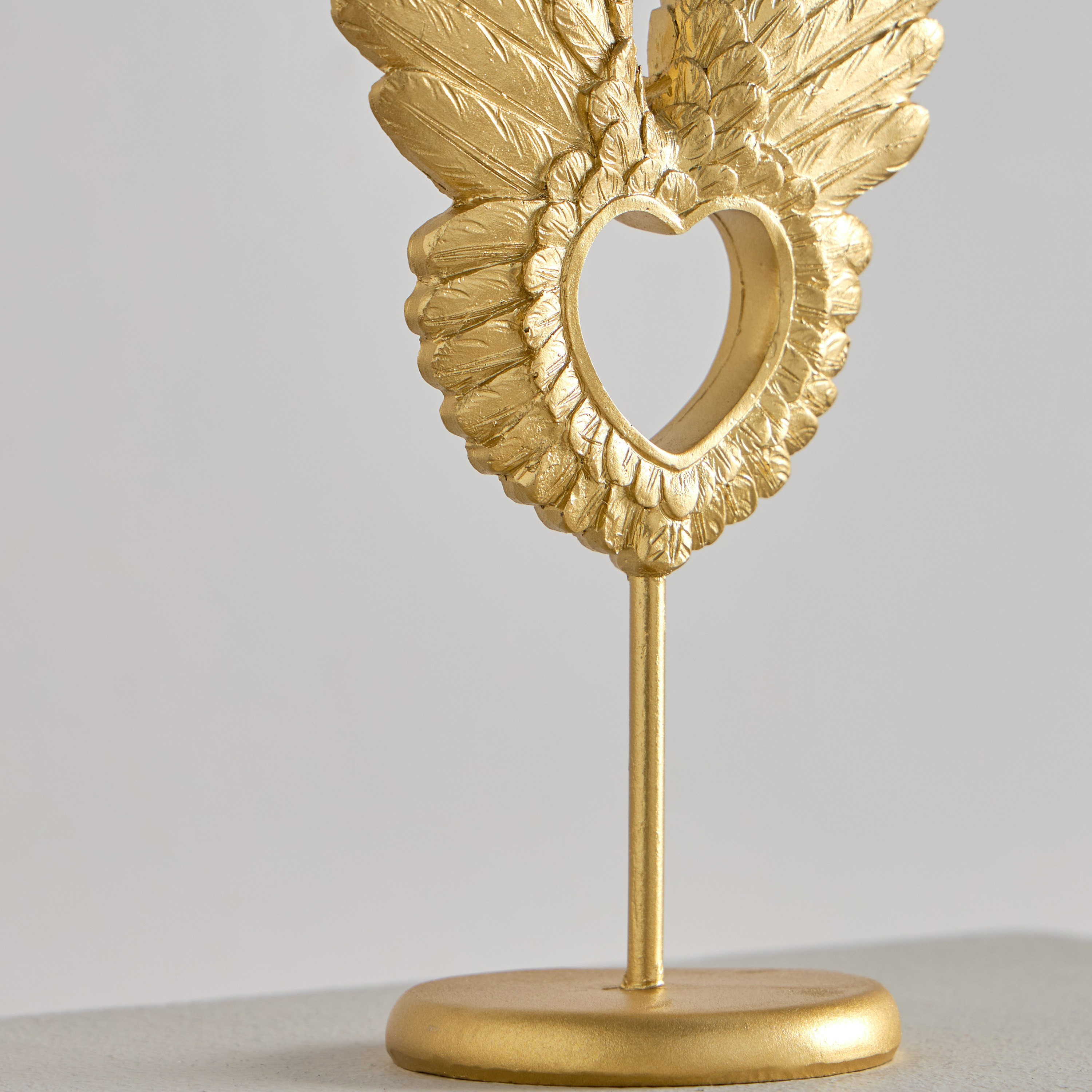 Wren Polyresin Wing Heart On Decorative Accent - 13x7.5x22.5 cm-hbxhomeware-homedecor-figurinesandornaments-image-2