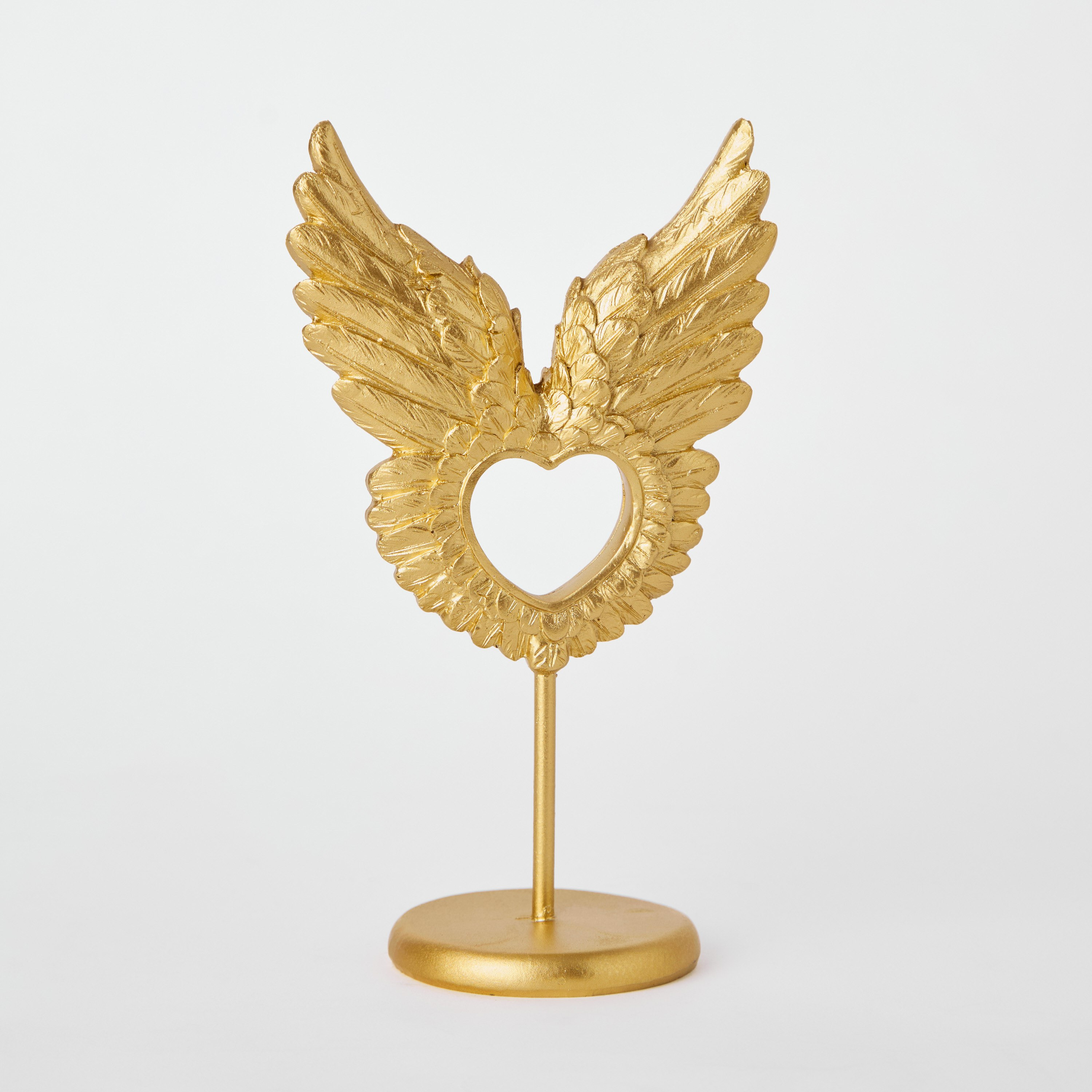 Wren Polyresin Wing Heart On Decorative Accent - 13x7.5x22.5 cm-hbxhomeware-homedecor-figurinesandornaments-image-4