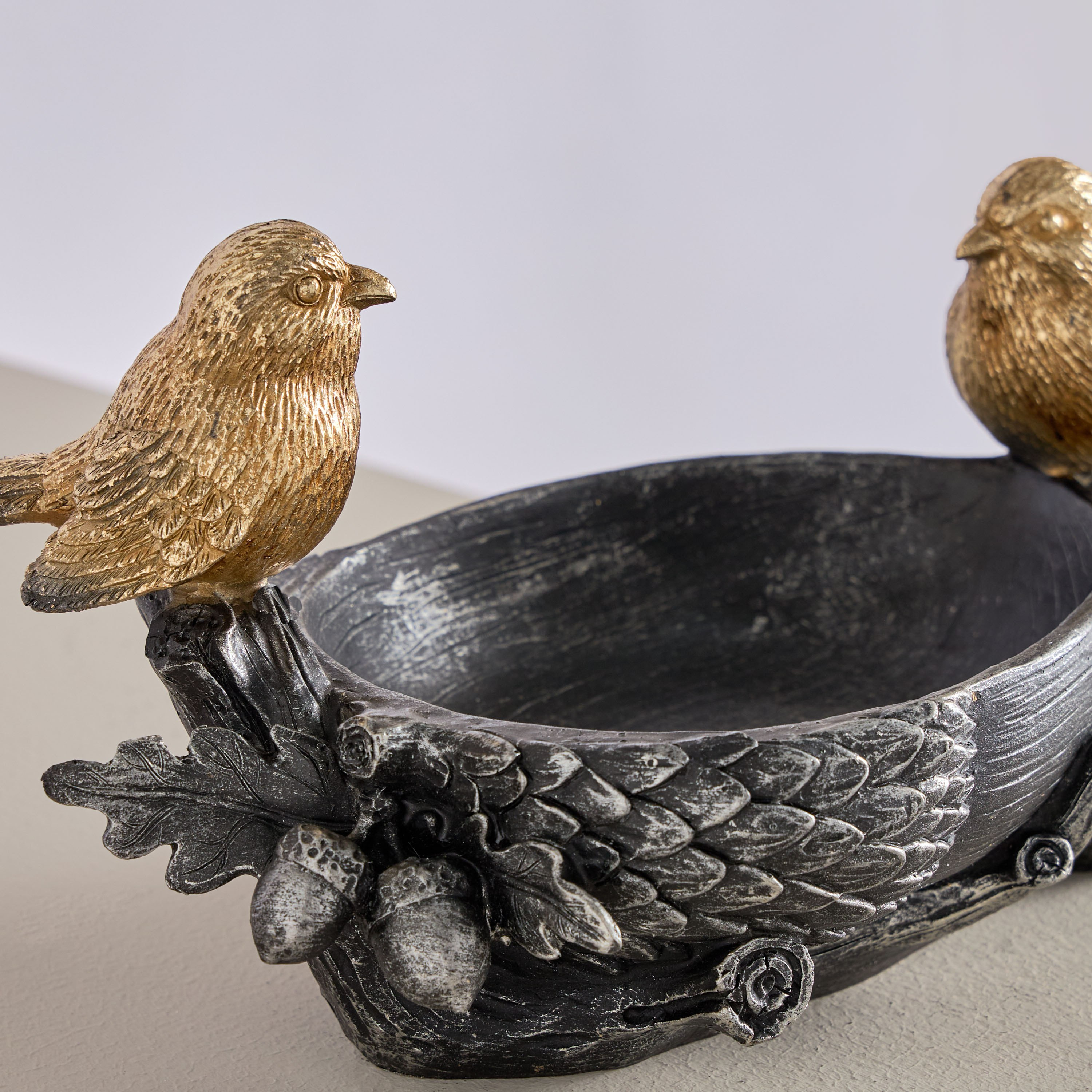 Wren Polyresin Bird Decorative Platter - 29x15x14 cm-PROMO_HB_AE_B1G1_250925-image-4