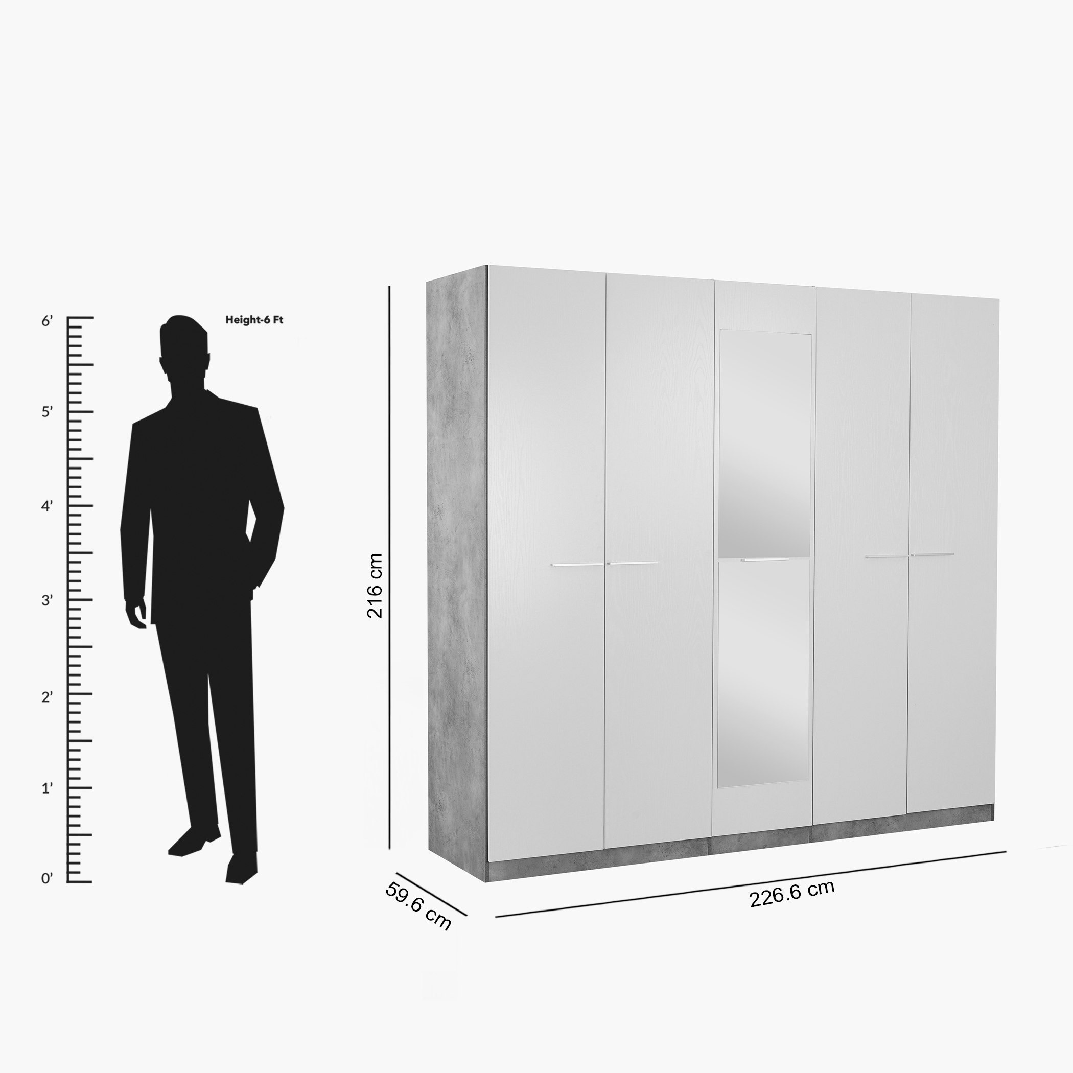 Patara 5-Door Wardrobe-hbxfurniture-wardrobes-image-7