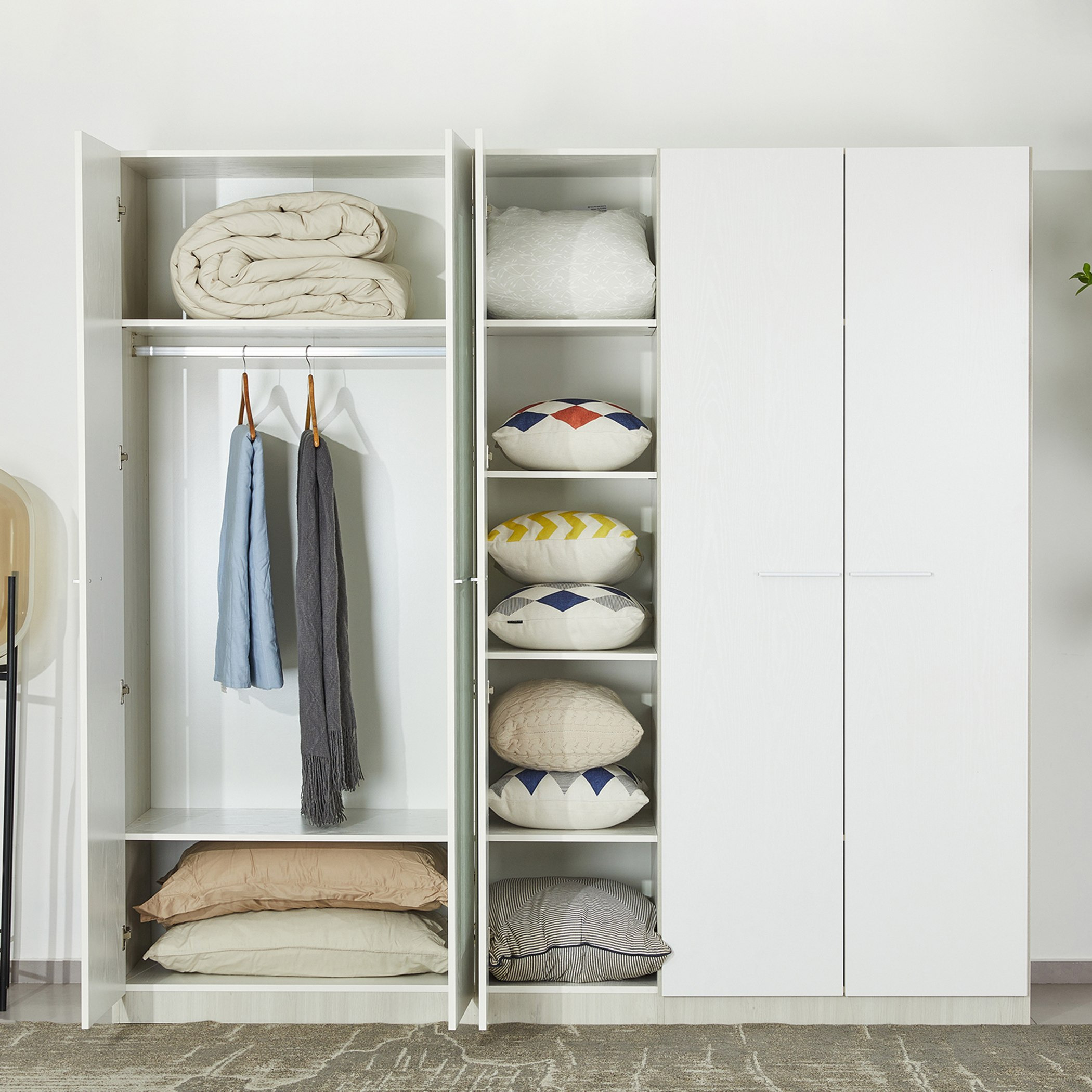 خزانة ملابس 5 أبواب بمرآة من فييستا-hbxfurniture-wardrobes-image-4