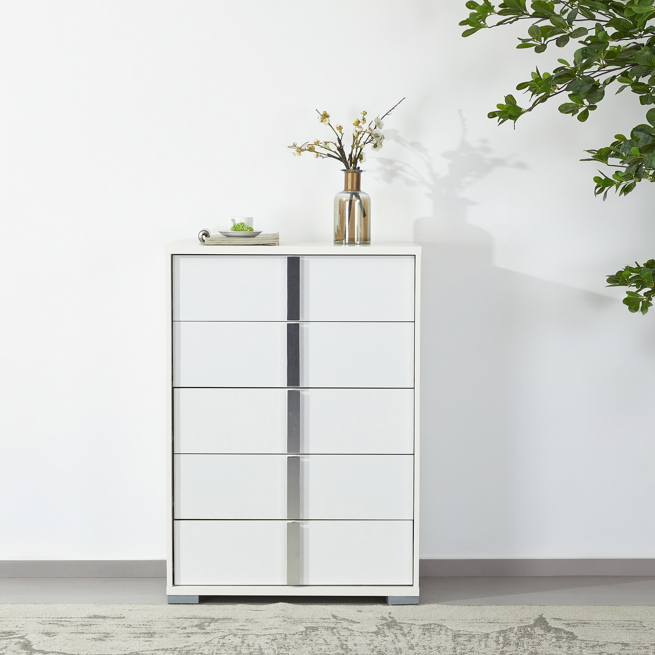 Solitaire Chest of 5-Drawers-hbxfurniture-dressersandchests-chestofdrawers-image-1