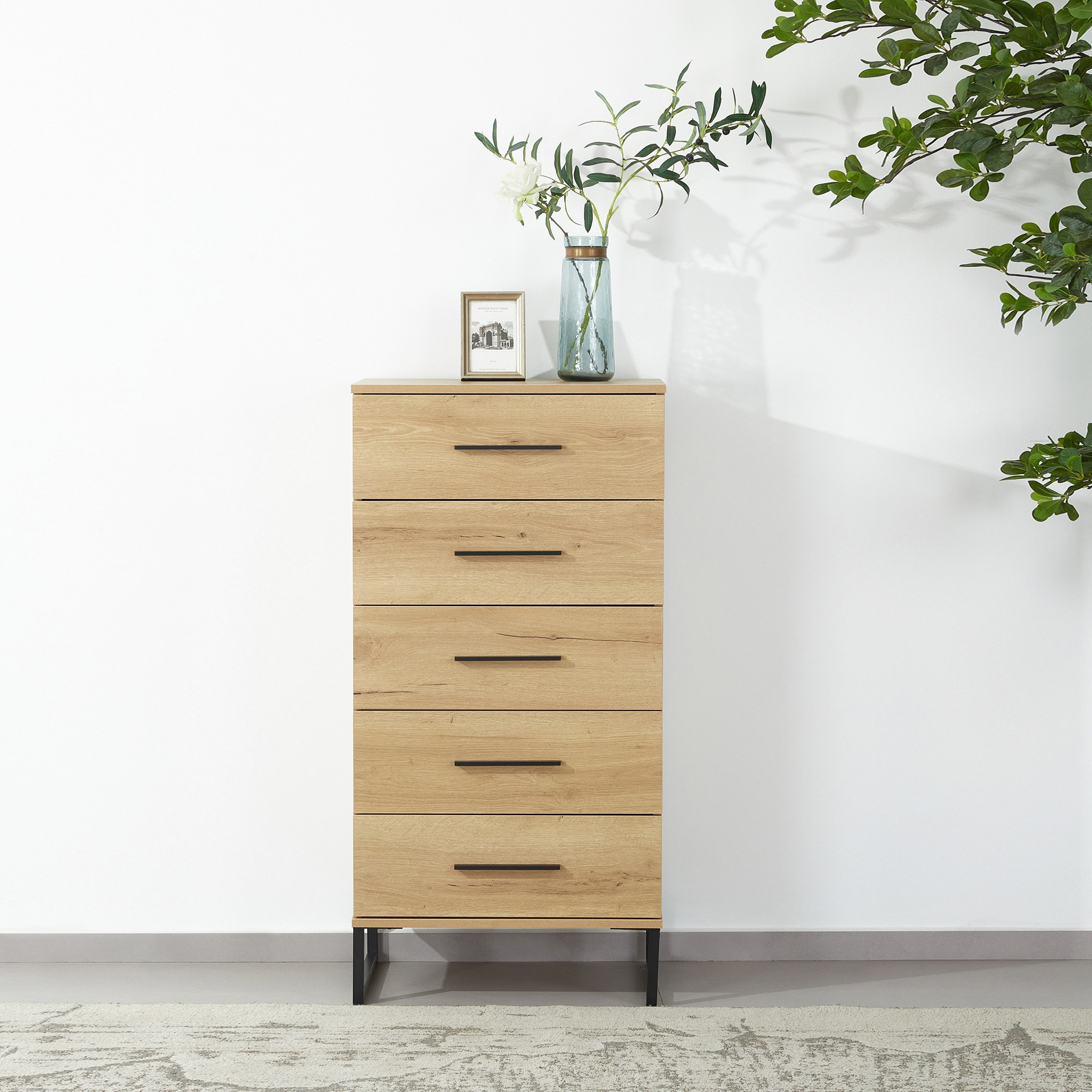 وحدة تخزين 5 أدراج من أوربان-hbxfurniture-dressersandchests-chestofdrawers-image-1