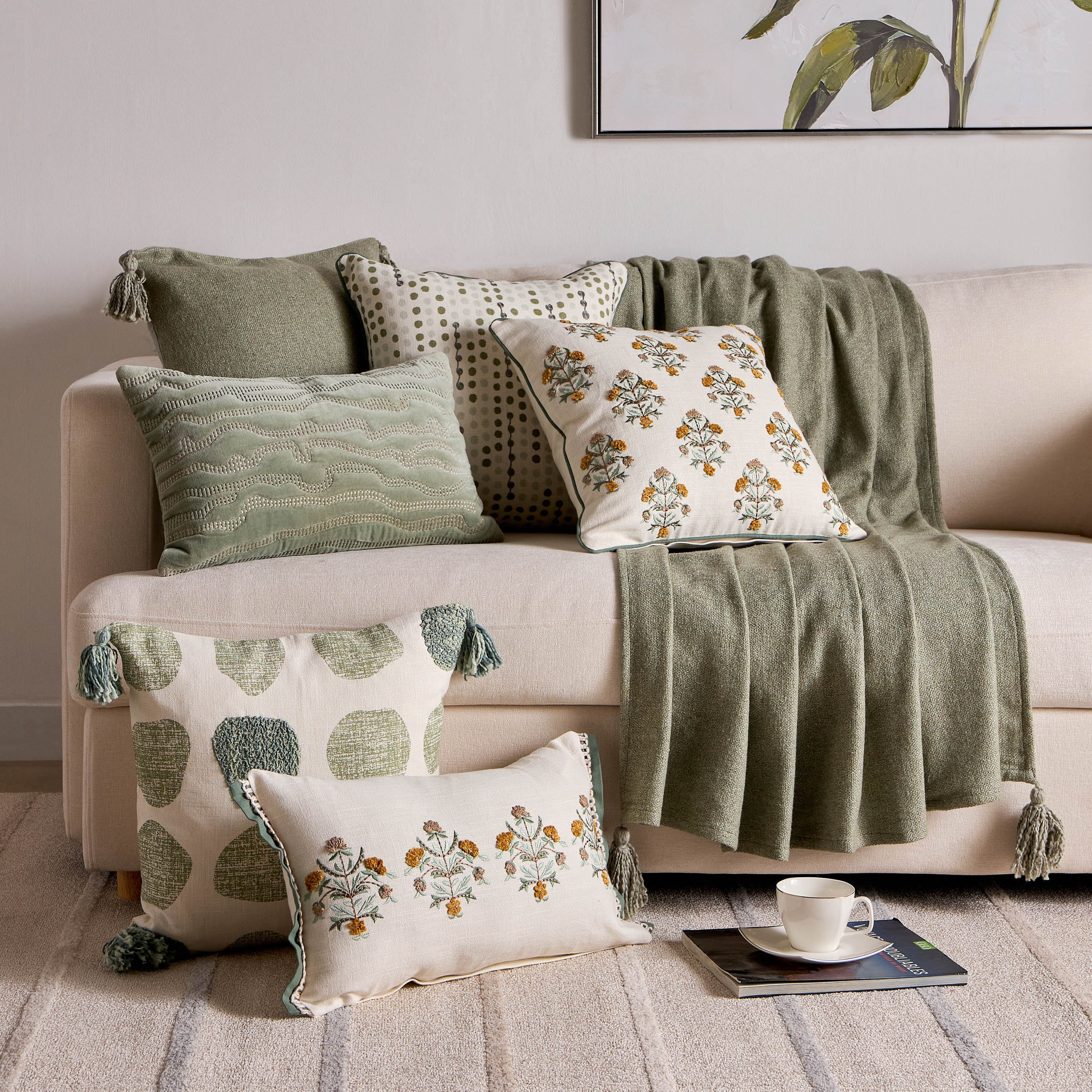 غطاء وسادة دائري كبير بنمط مقع من لاش- 45 × 45 سم-hbxhomeware-hbxbedroom-image-4