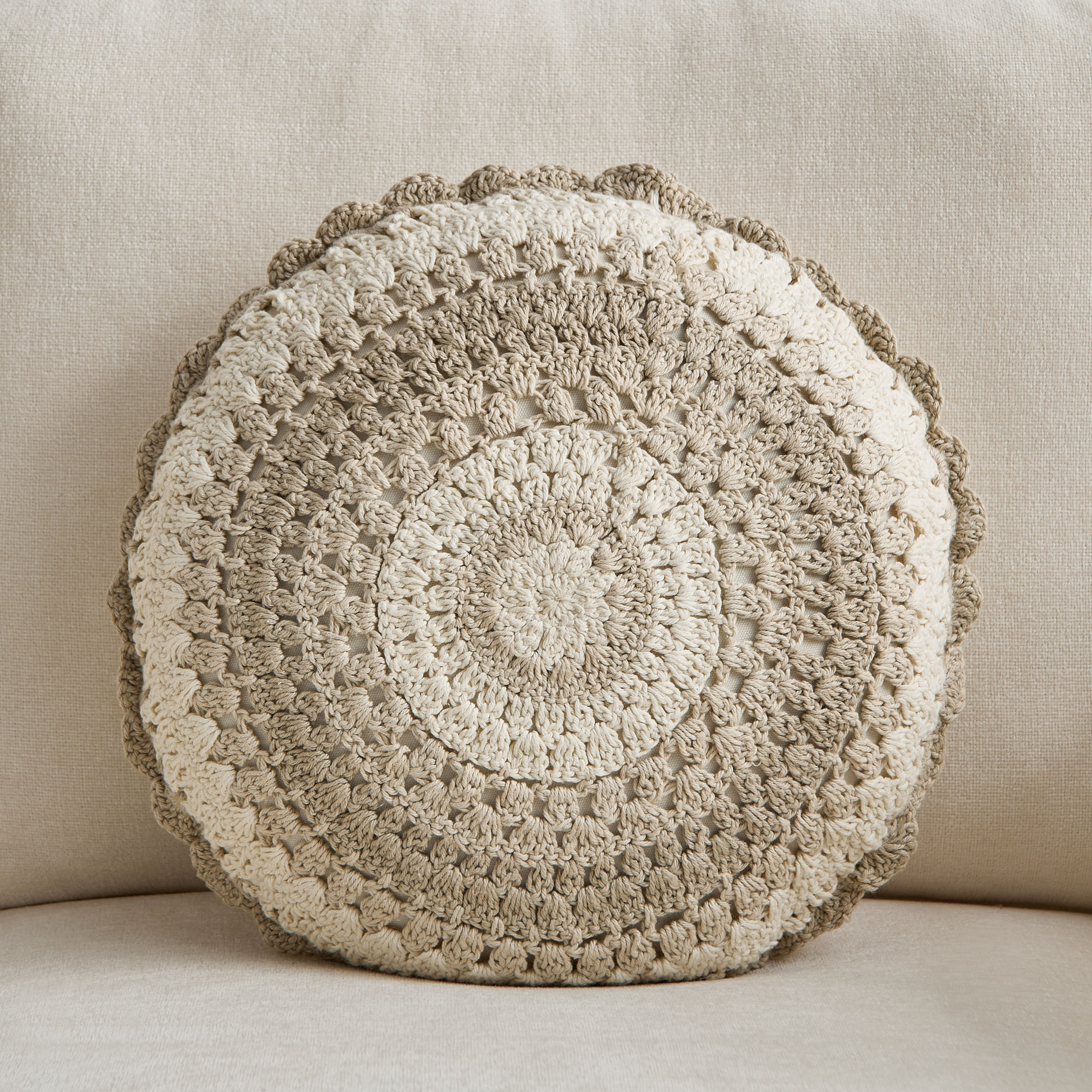 Croft Croatia Round Filled Cushion - 40 cm-hbxhomeware-hbxbedroom-image-1