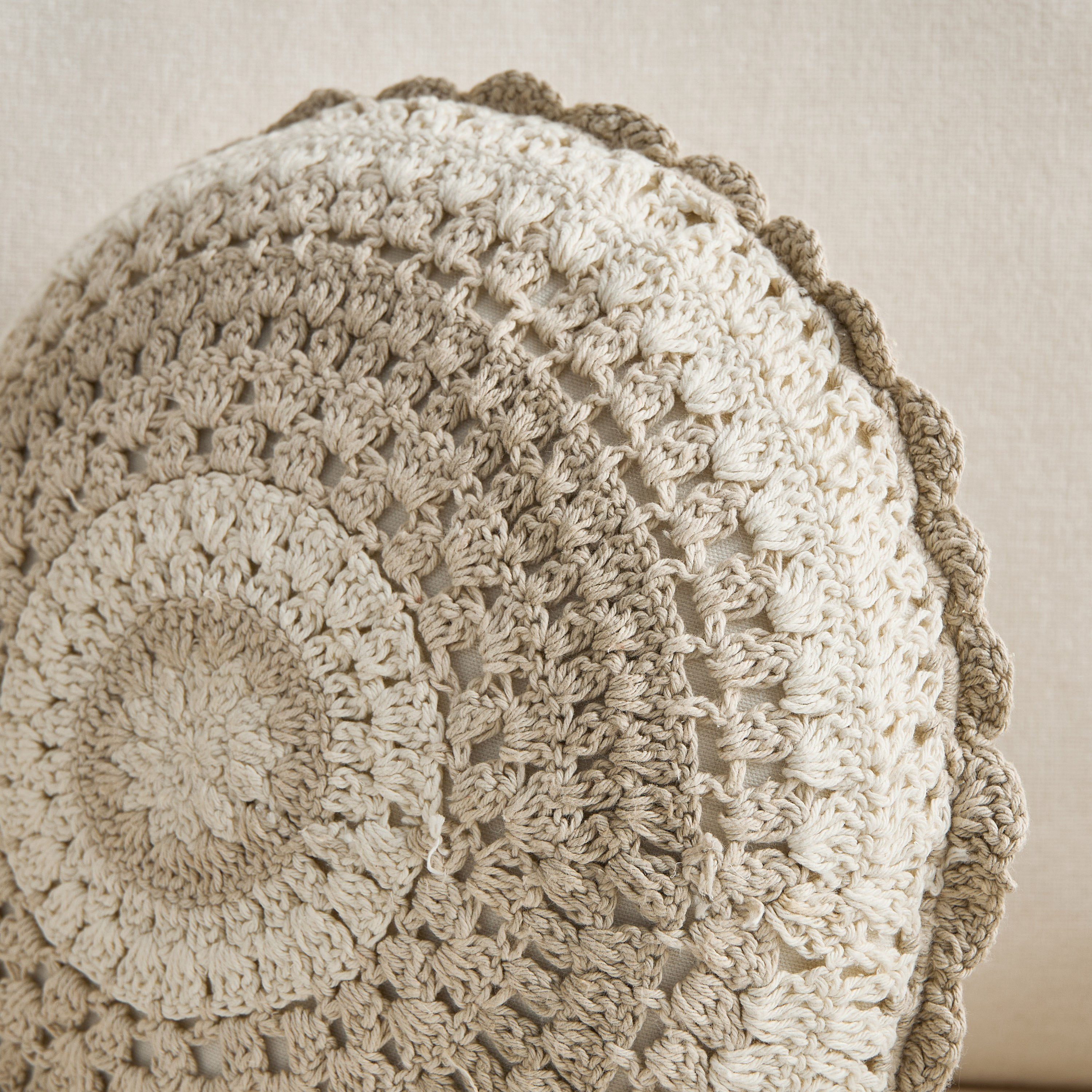Croft Croatia Round Filled Cushion - 40 cm-hbxhomeware-hbxbedroom-image-2