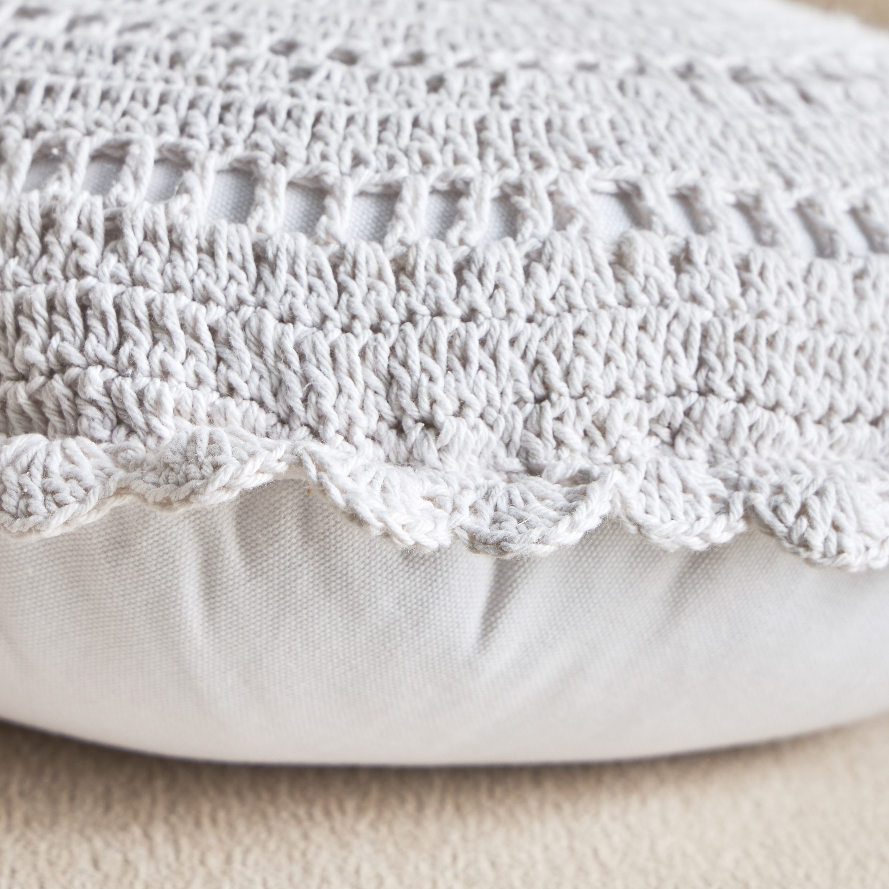 White Haven Velin Croatia Stripe Round Filled Cushion - 40 cm-hbxhomeware-hbxbedroom-image-3