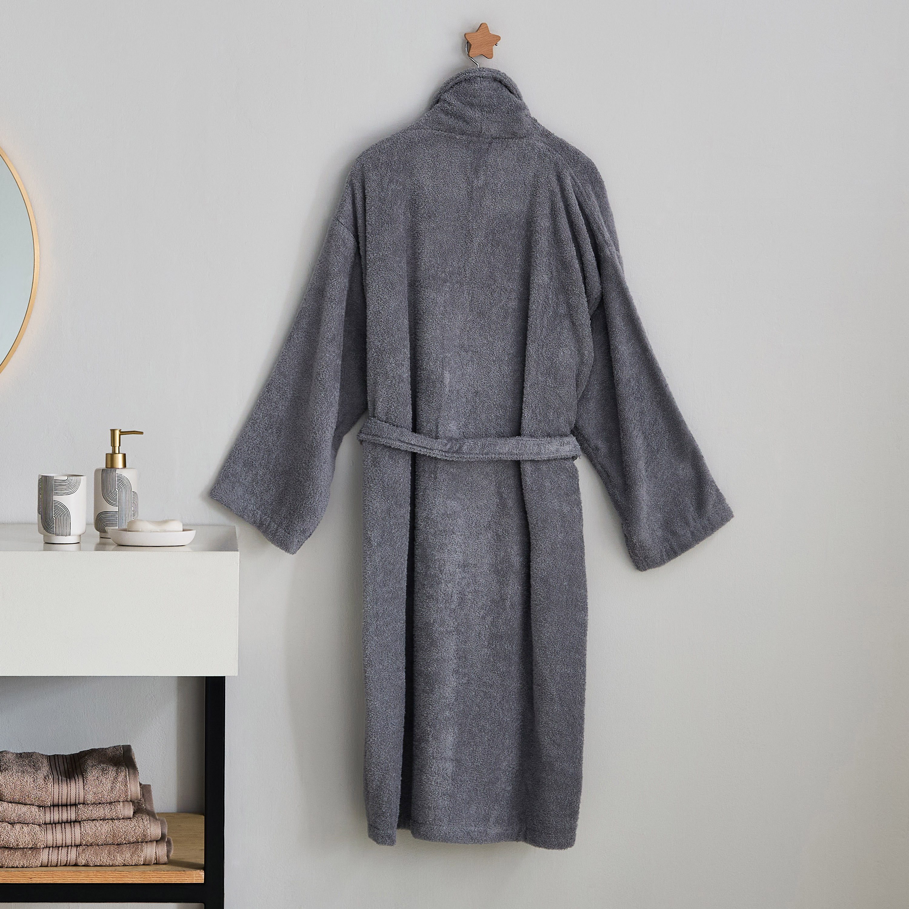 روب حمّام منسدل للبالغين من إيسنشال - كبير-hbxbathroom-bathroomtextiles-image-2