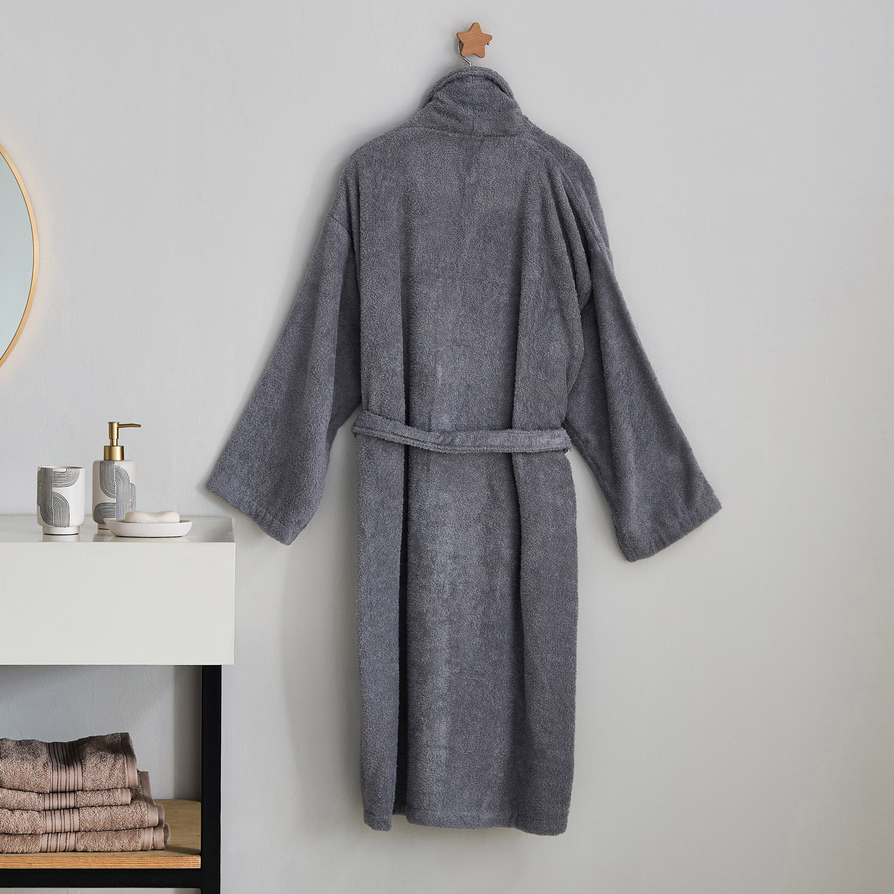 روب حمّام منسدل للبالغين من إيسنشال - كبير جدًا-hbxbathroom-bathroomtextiles-image-2