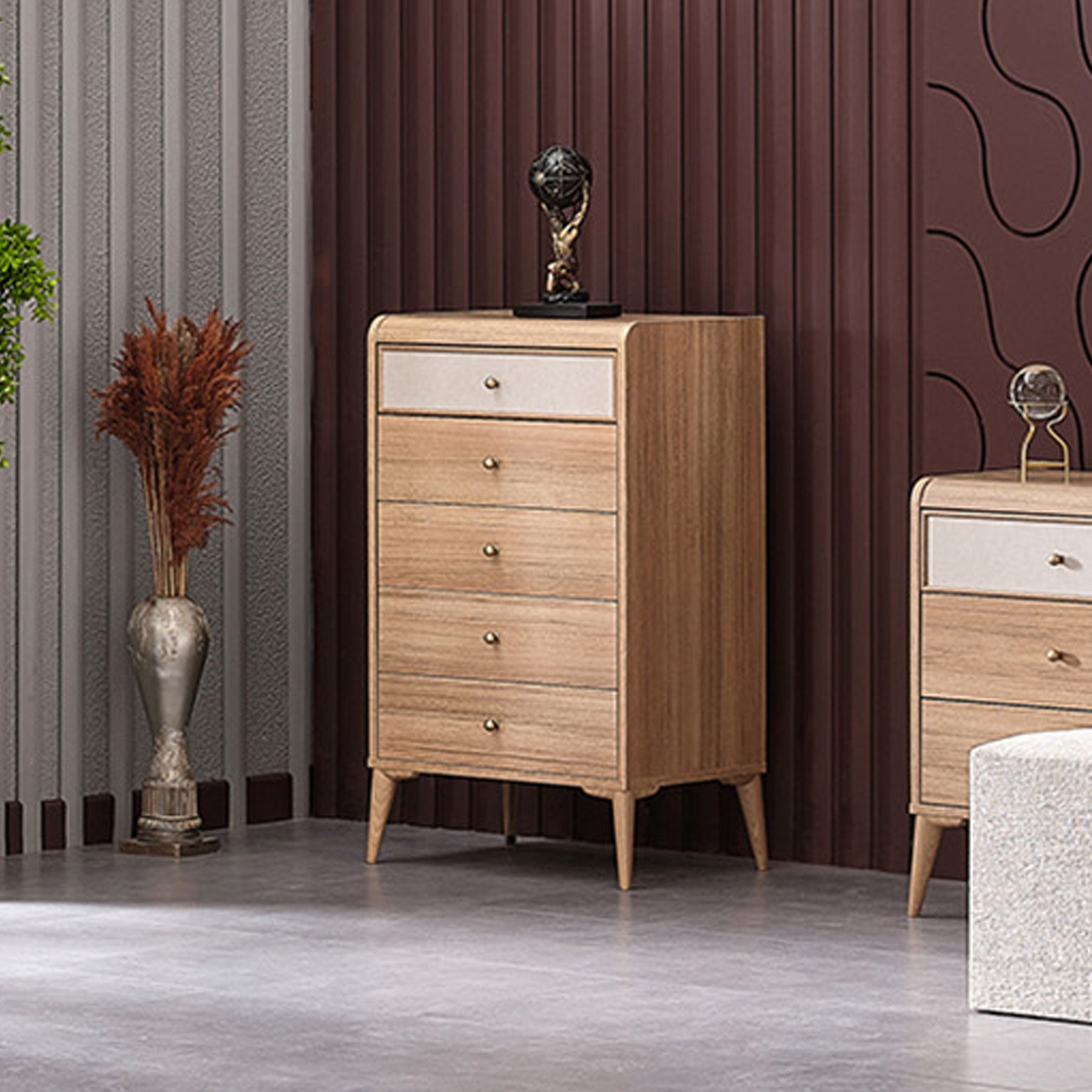 وحدة تخزين 5 أدراج من لوريتا-hbxfurniture-dressersandchests-chestofdrawers-image-1
