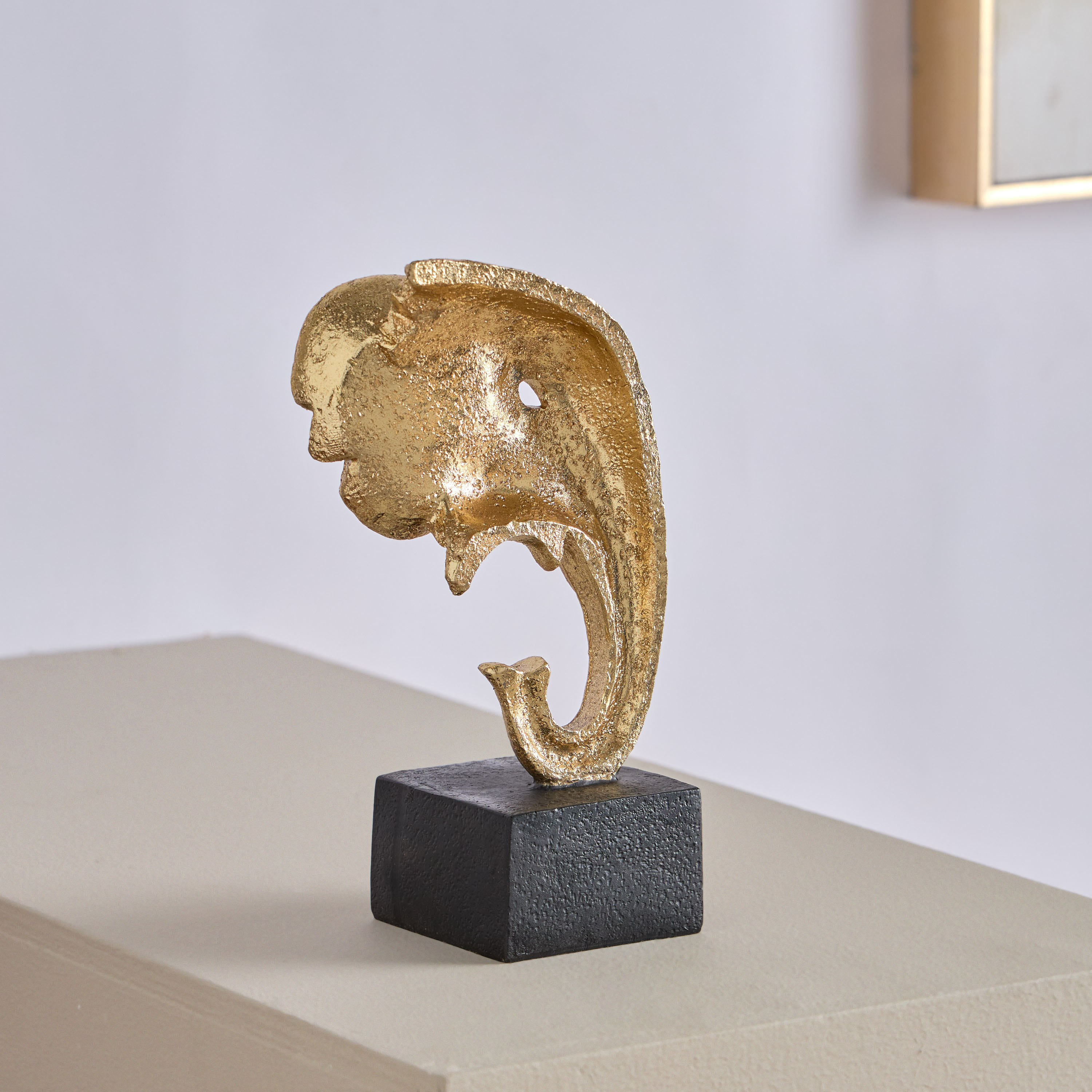 قطعة ديكور رأس فيل من البولي ريزن من رين - 16x9x20.5 سم-hbxhomeware-homedecor-figurinesandornaments-image-2
