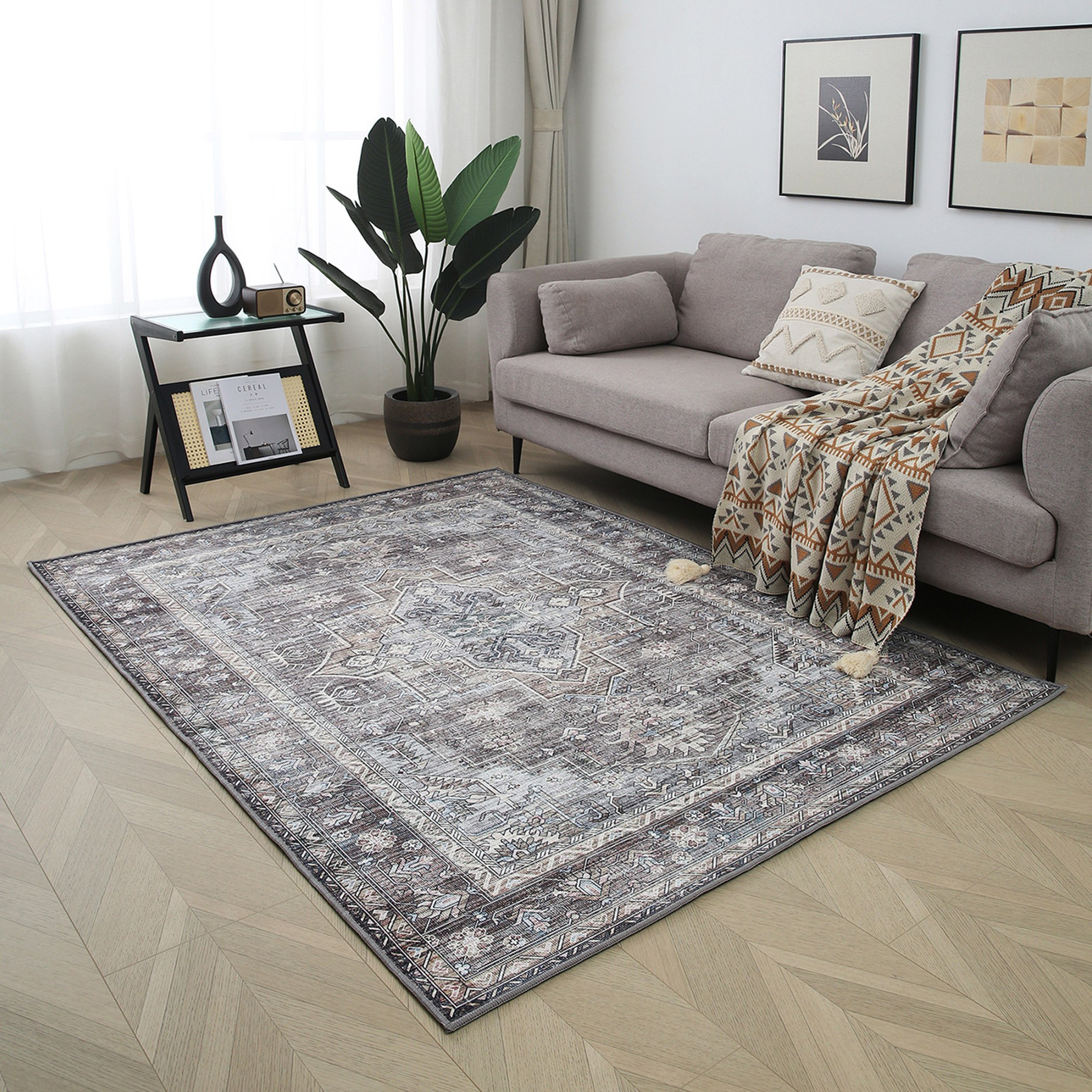 سجادة أفيري شنيل بطبعات من كلايد - 200x300 سم-hbxdecorandfurnishings-floorcoverings-rugs-image-1