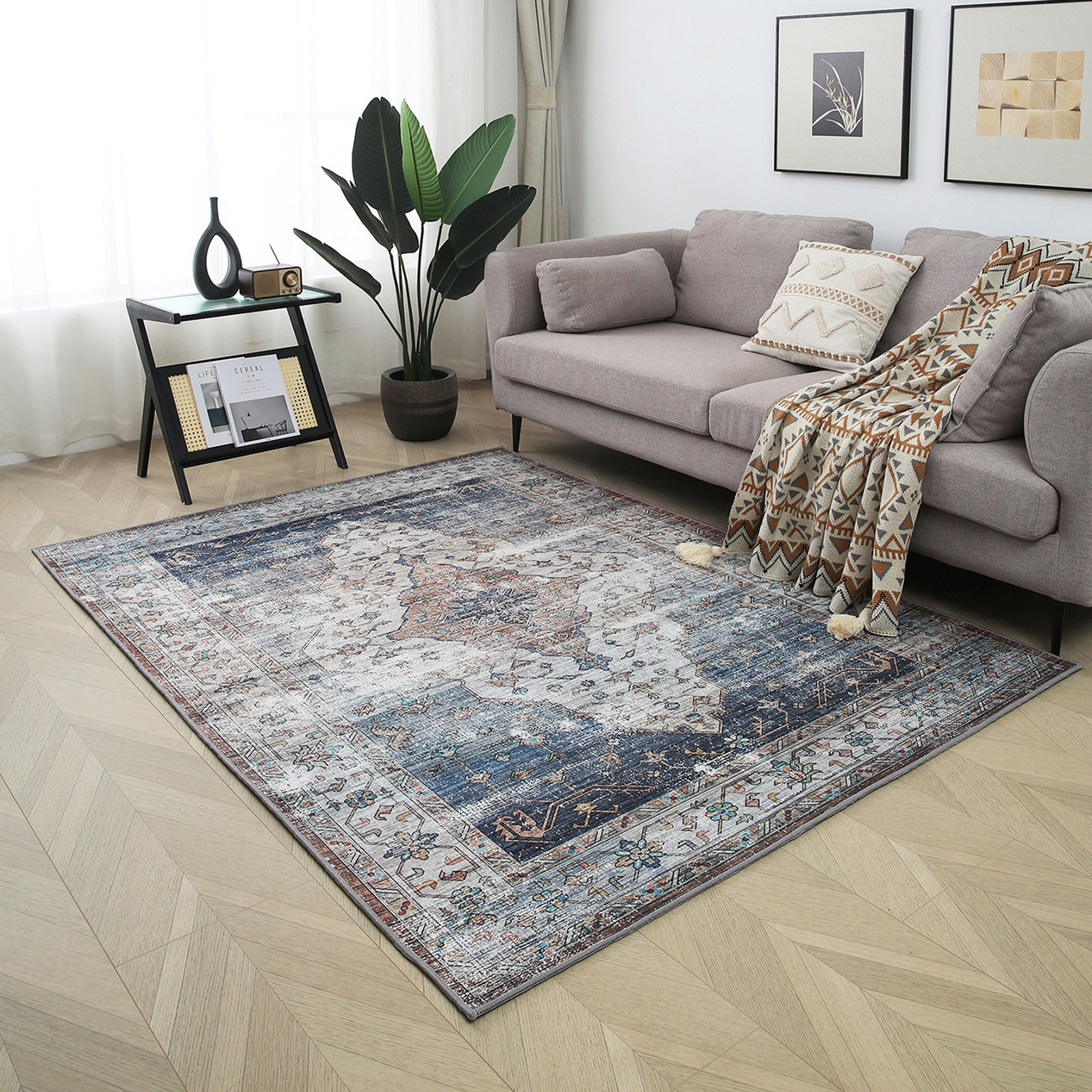 سجادة زيرا شنيل بطبعات من كلايد - 200x300 سم-hbxdecorandfurnishings-floorcoverings-rugs-image-1