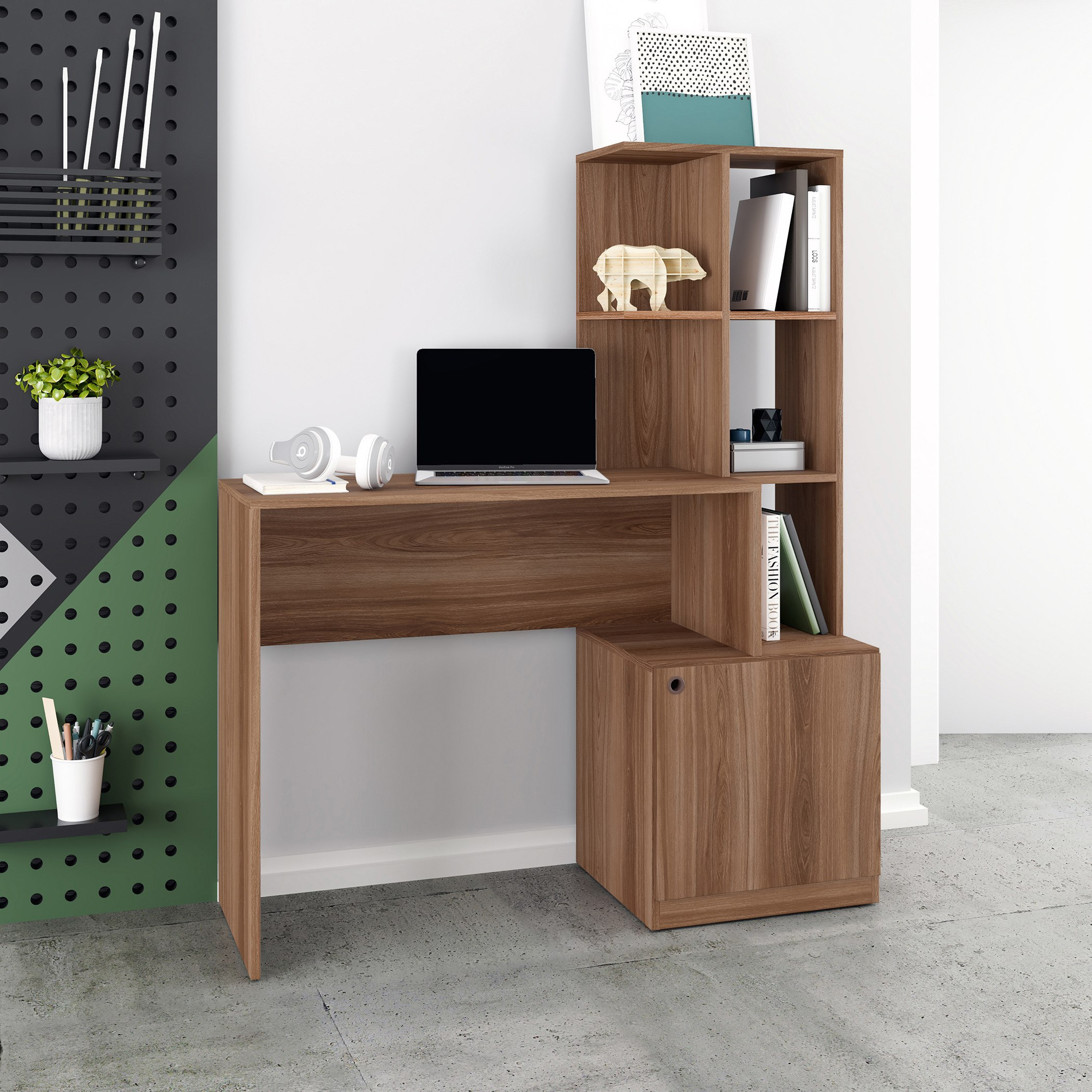 مكتب مع خزانة كتب وباب من بيانكا لوندرينا-hbxfurniture-office-desks-image-1