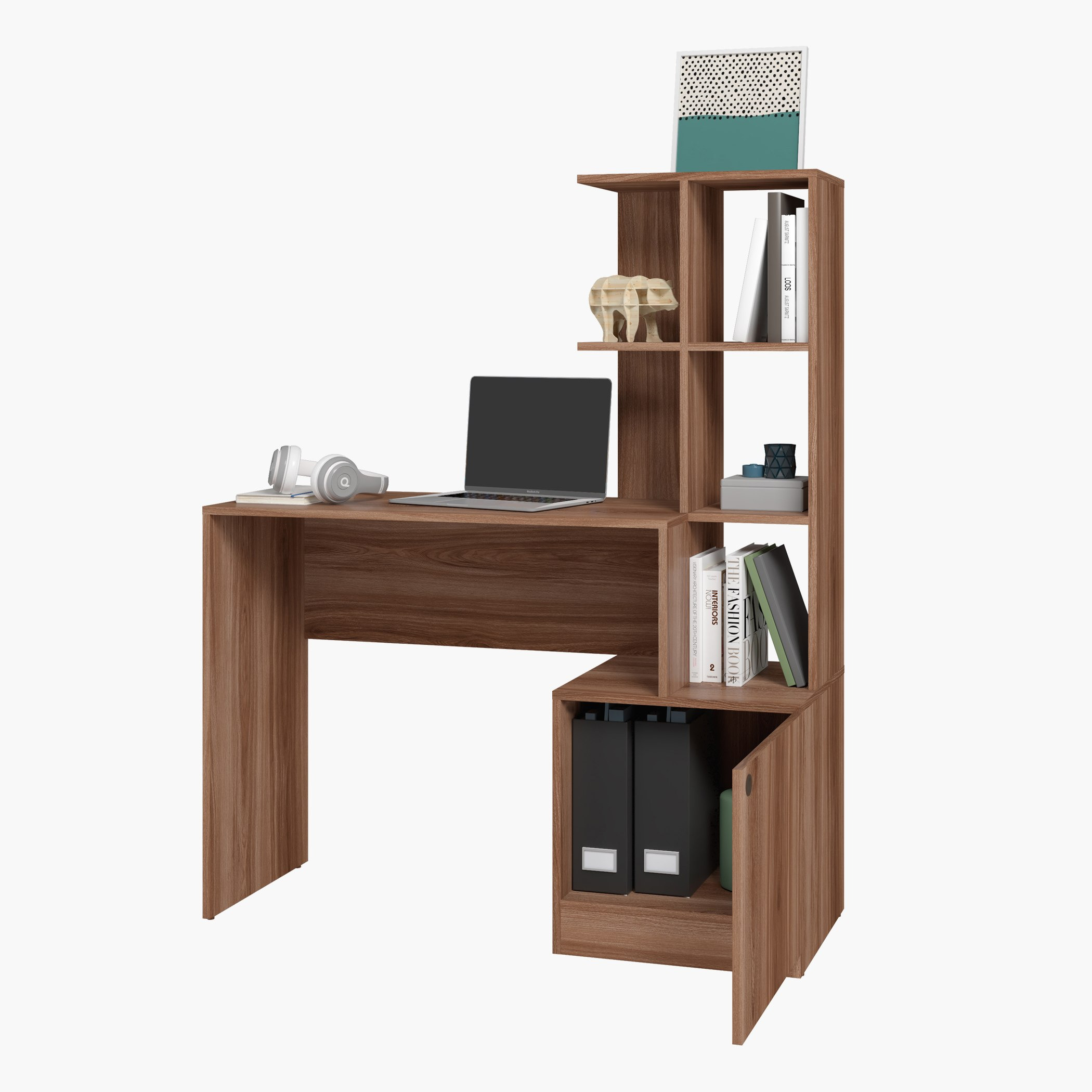 مكتب مع خزانة كتب وباب من بيانكا لوندرينا-hbxfurniture-office-desks-image-3