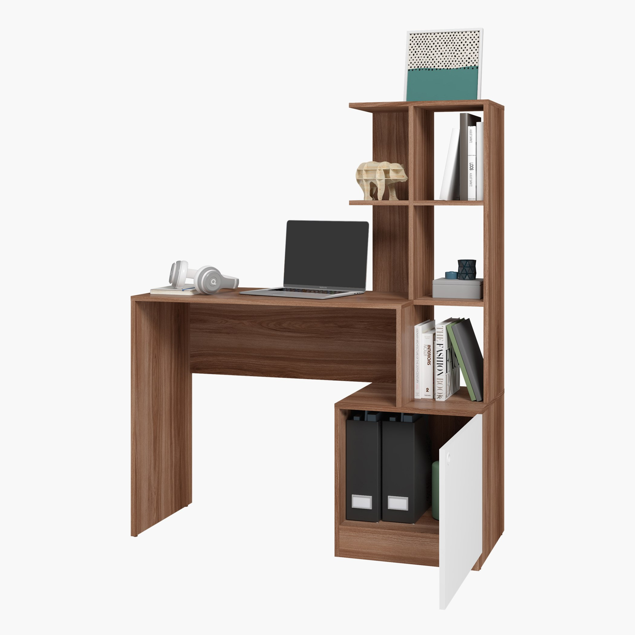 مكتب مع خزانة كتب وباب من بيانكا لوندرينا-hbxfurniture-office-desks-image-3