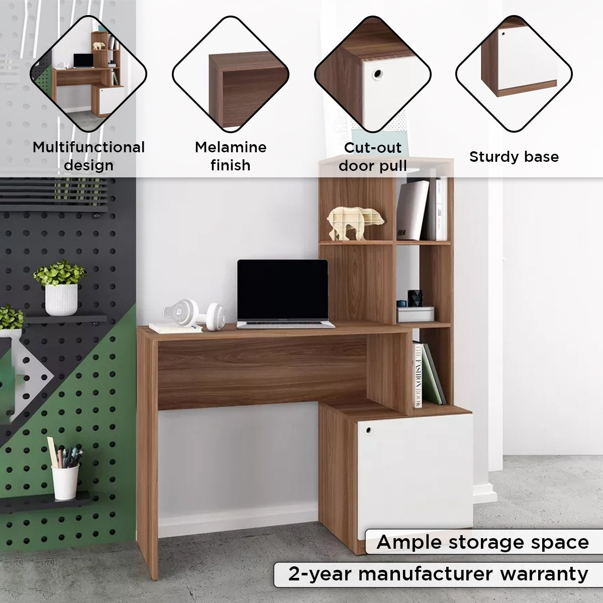 مكتب مع خزانة كتب وباب من بيانكا لوندرينا-hbxfurniture-office-desks-image-4