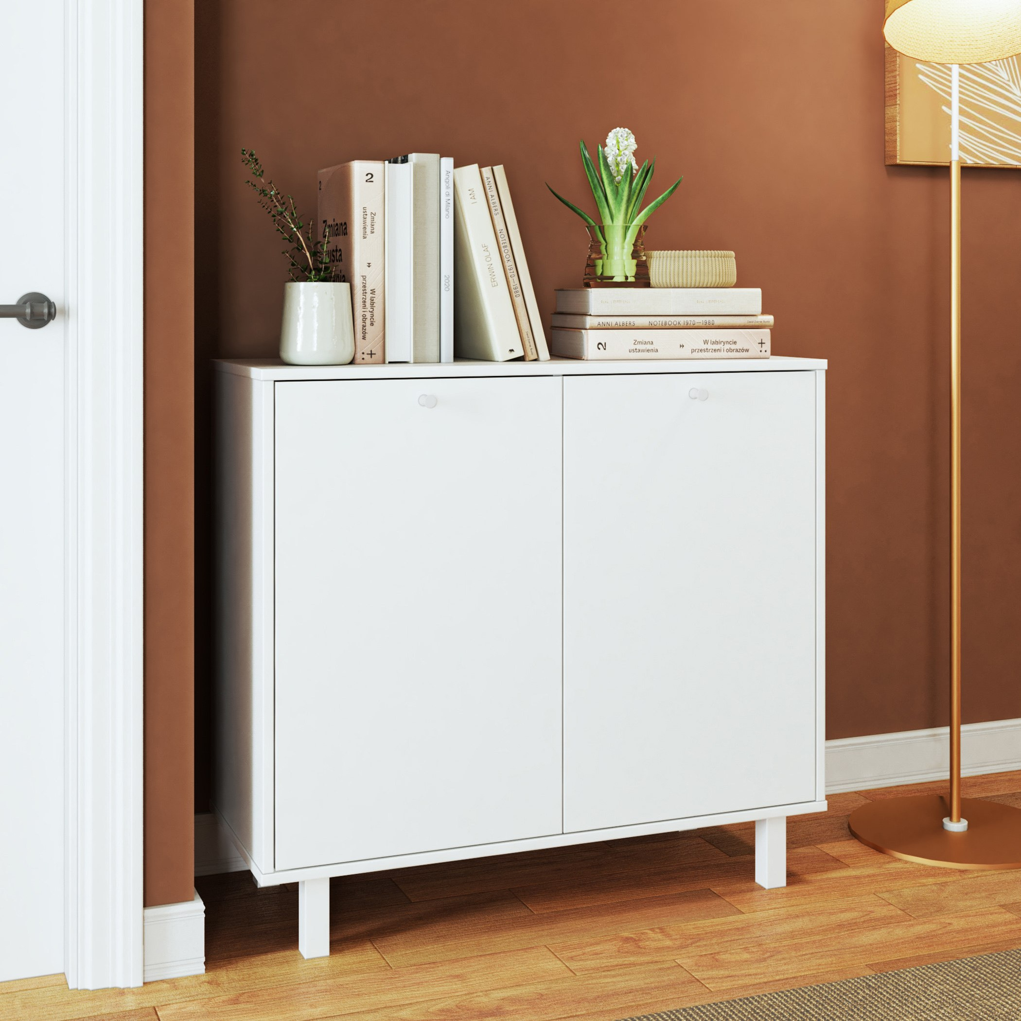 خزانة متعددة الاستخدامات ببابين من بيانكا لوندرينا-hbxfurniture-office-bookcases-image-1
