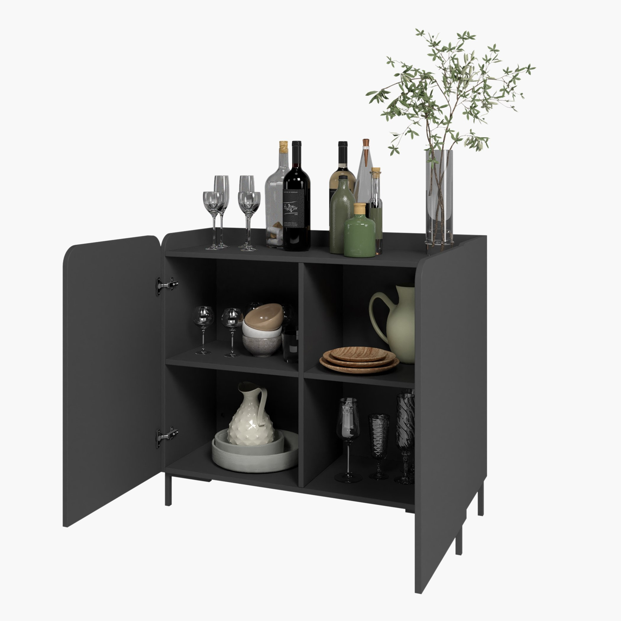 خزانة متعددة الاستخدامات بيضاوية ببابين من بيانكا لوندرينا-hbxfurniture-office-bookcases-image-12