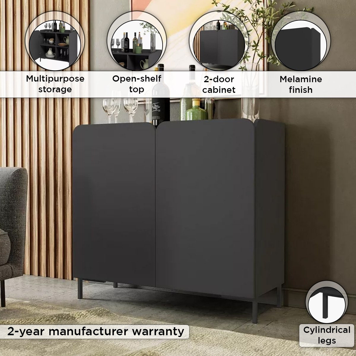 خزانة متعددة الاستخدامات بيضاوية ببابين من بيانكا لوندرينا-hbxfurniture-office-bookcases-image-4