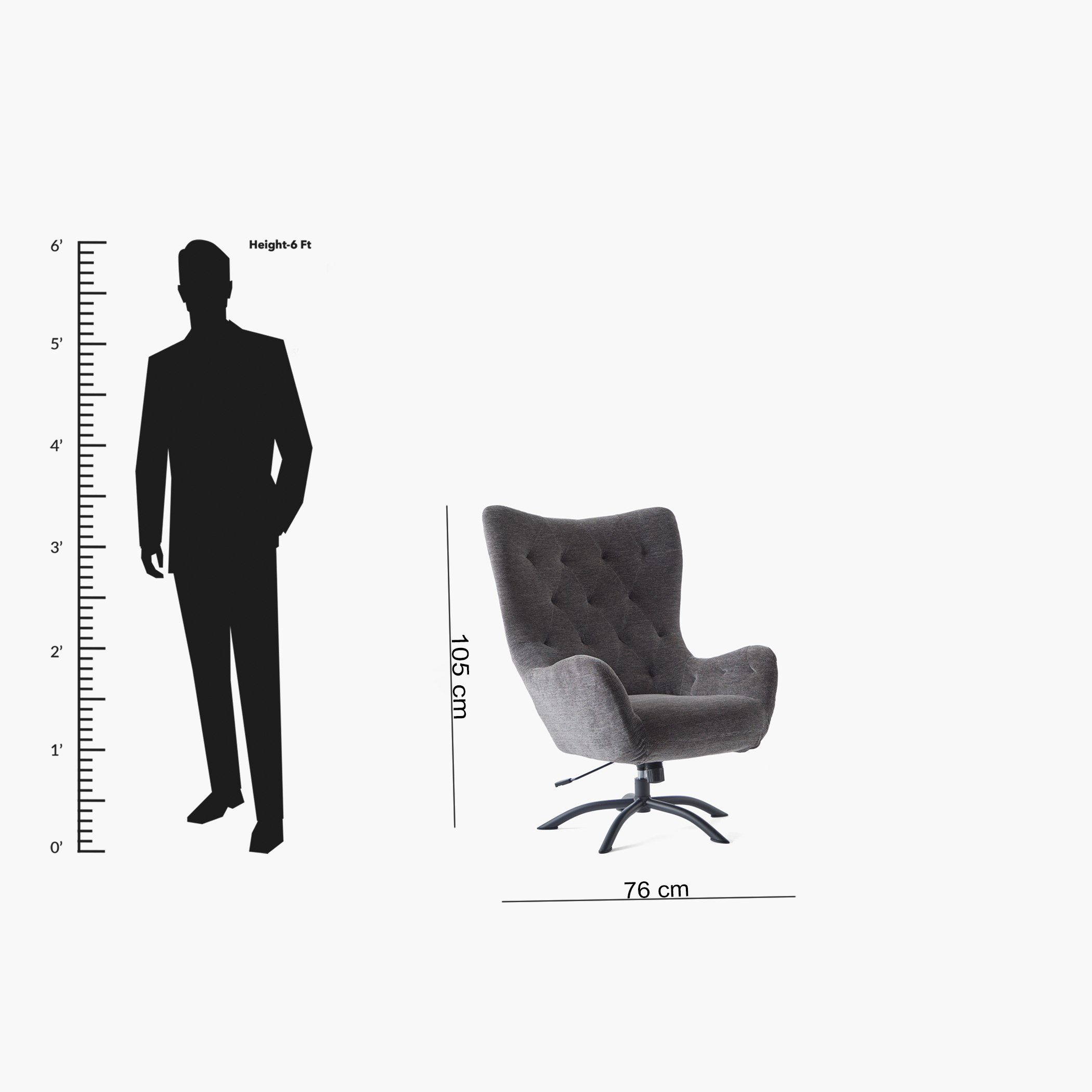 Calin Fabric Accent Chair with Swivel and Supporting Foot Stool-hbxlivingroom-sofasandarmchairs-easychairs-image-13