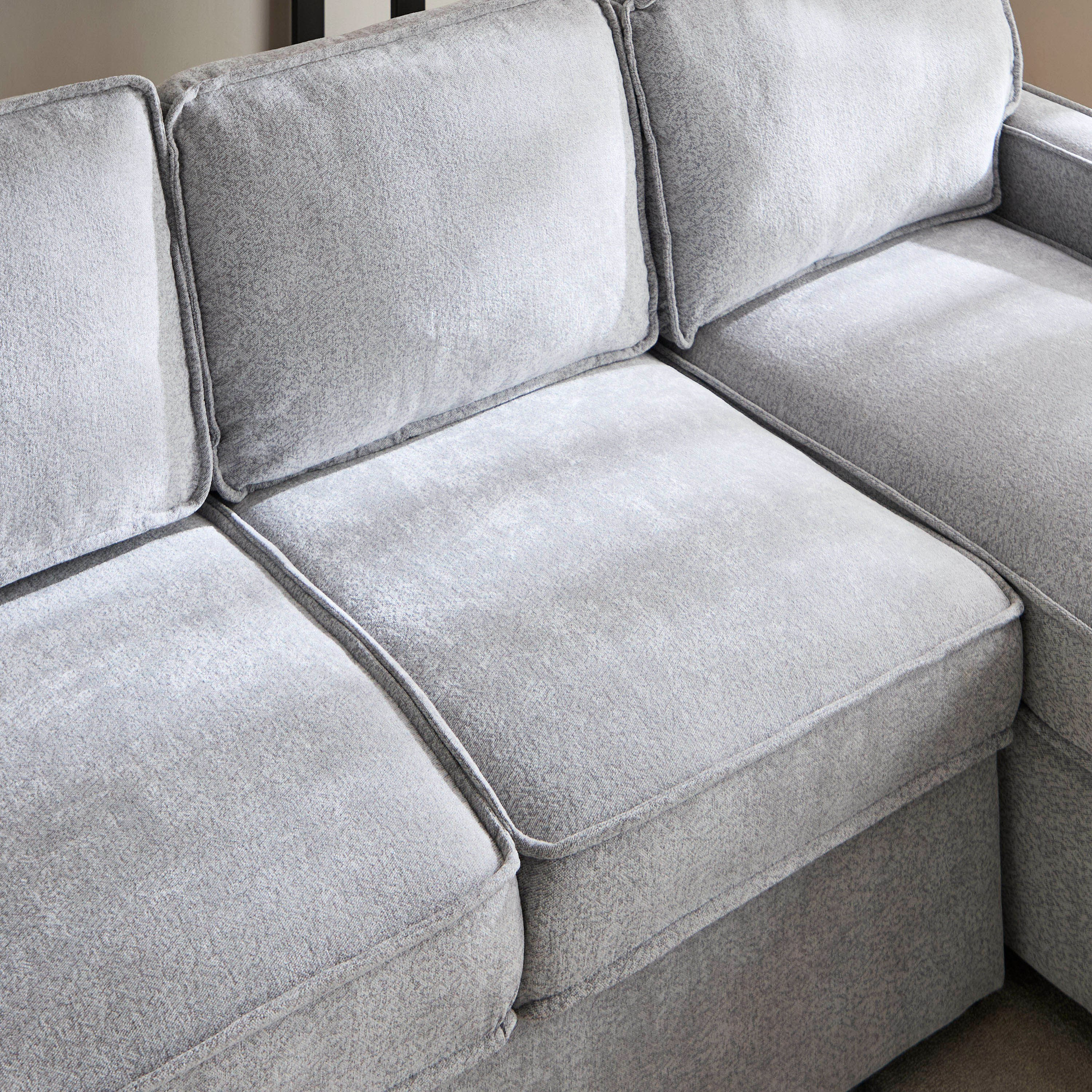 Oslo 3-Seater Reversible Storage Fabric Corner Sofa Bed with 2-Cupholder Dropdown and USB-hbxfurniture-sofasandarmchairs-sofabeds-image-6