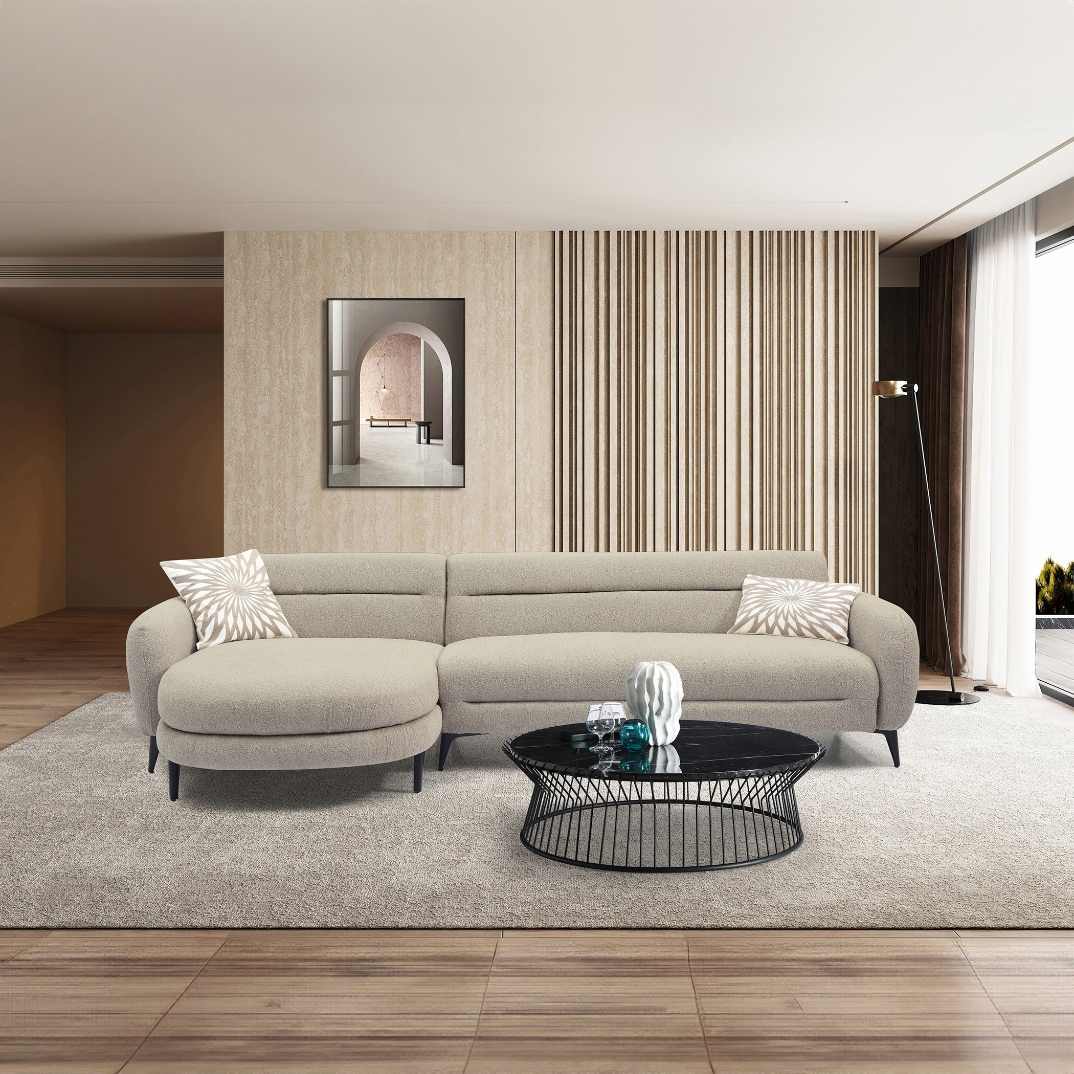 كنبة ركنية على الناحيتين 3 مقاعد قماش مع 2 وسادة من براتو-hbxlivingroom-sofasandarmchairs-cornersofas-image-1