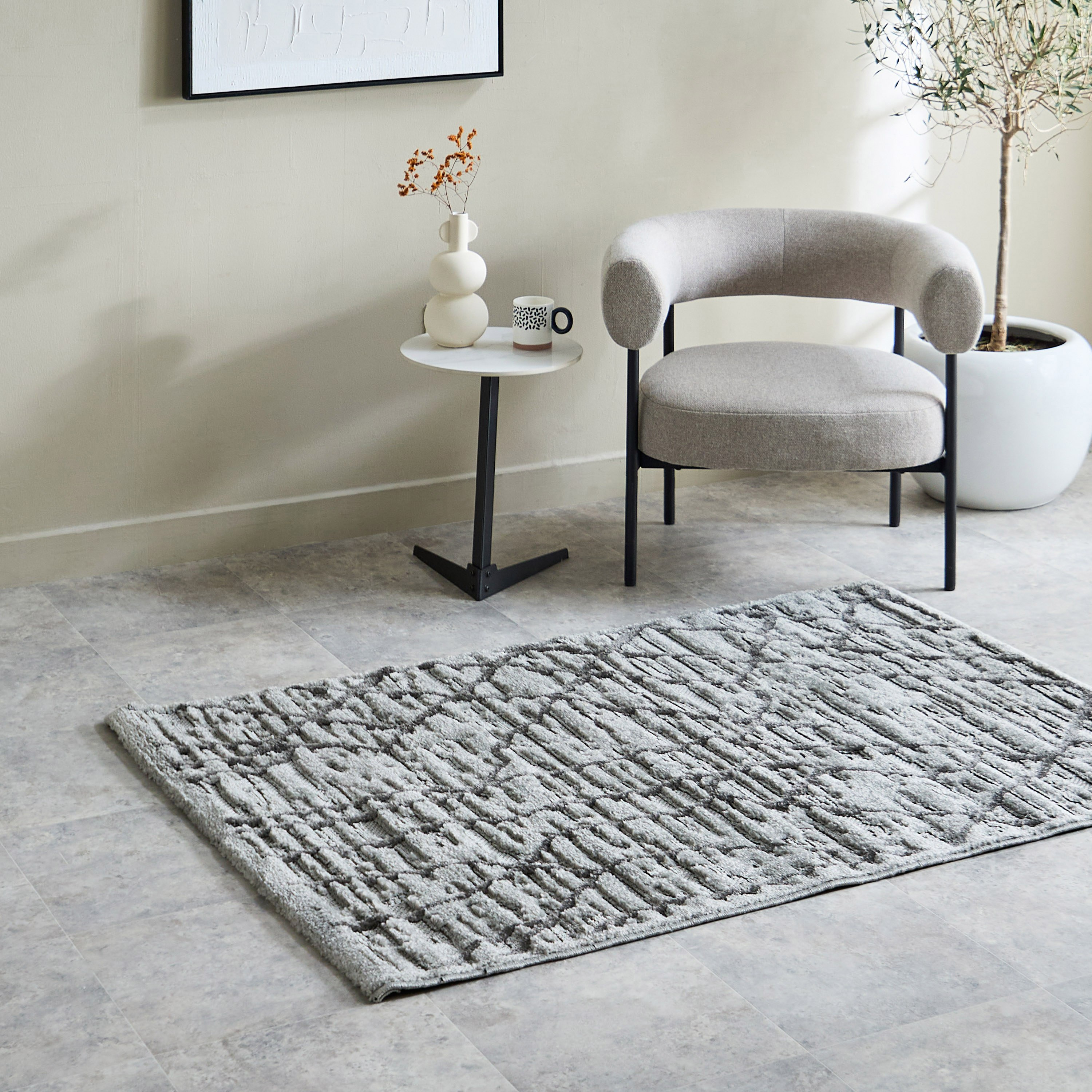سجادة بولي بروبلين مضادة للانزلاق سترول من كيارا - 120x170 سم-hbxdecorandfurnishings-floorcoverings-rugs-image-1
