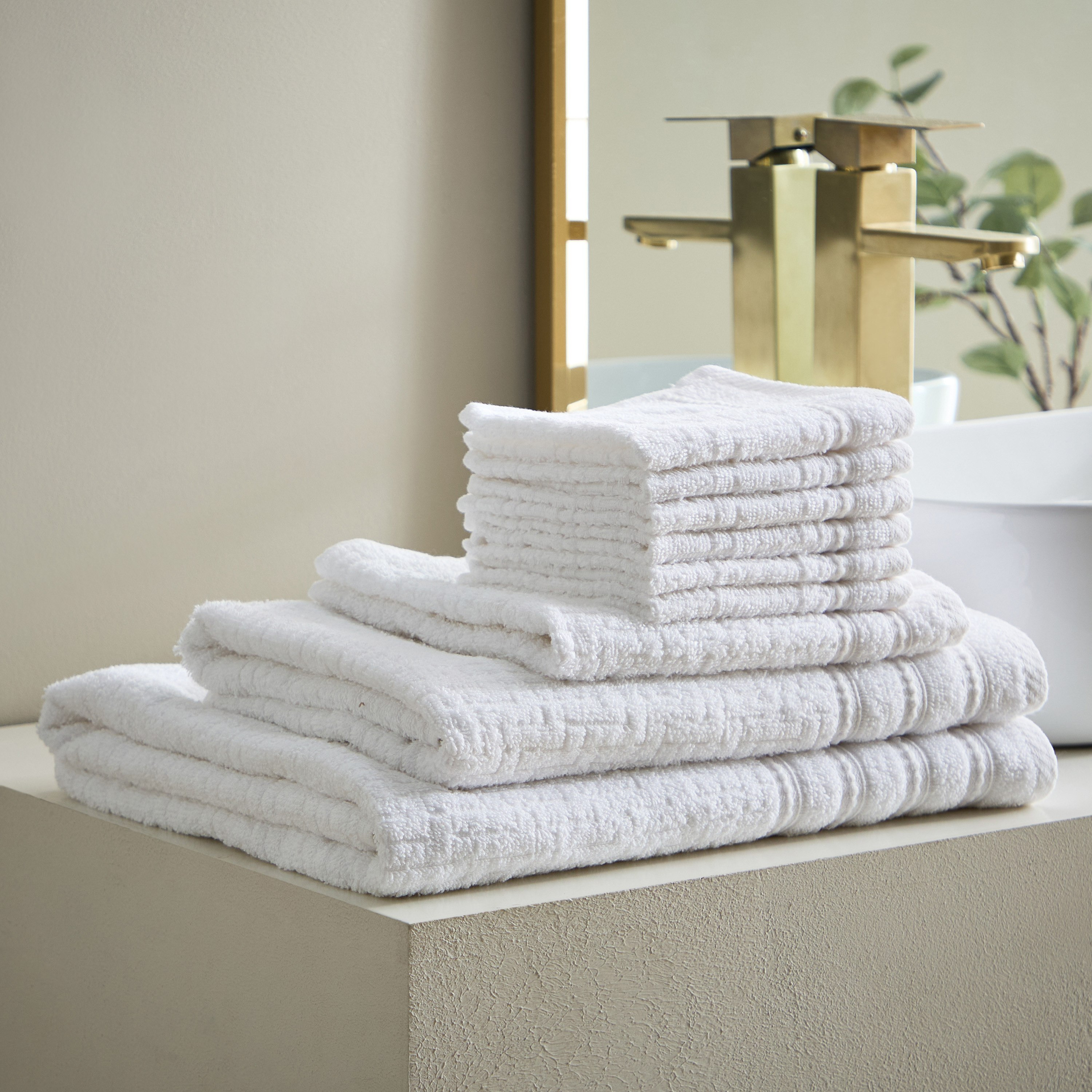 منشفة يد قطن بارزة الملمس من أتلانتا - 40×70 سم-hbxbathroom-bathroomtextiles-image-4