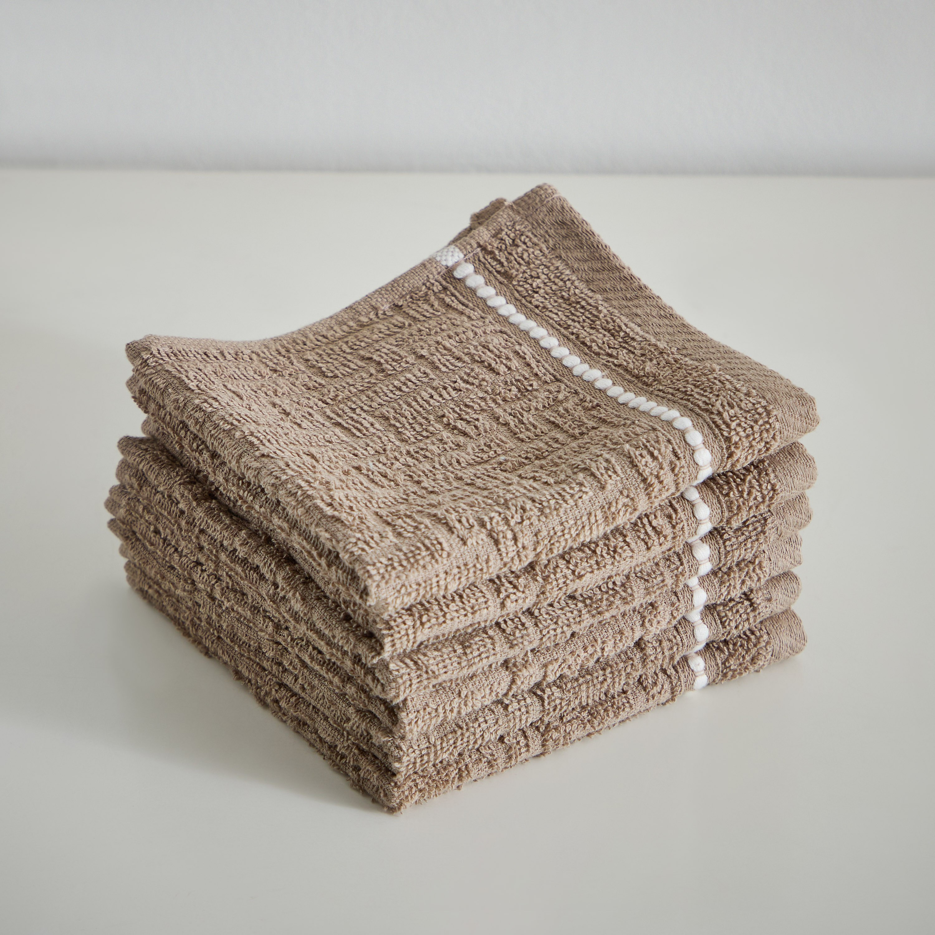 طقم مناشف وجه قطن 6 قطع من أتلانتا - 30×30 سم-hbxbathroom-bathroomtextiles-image-1