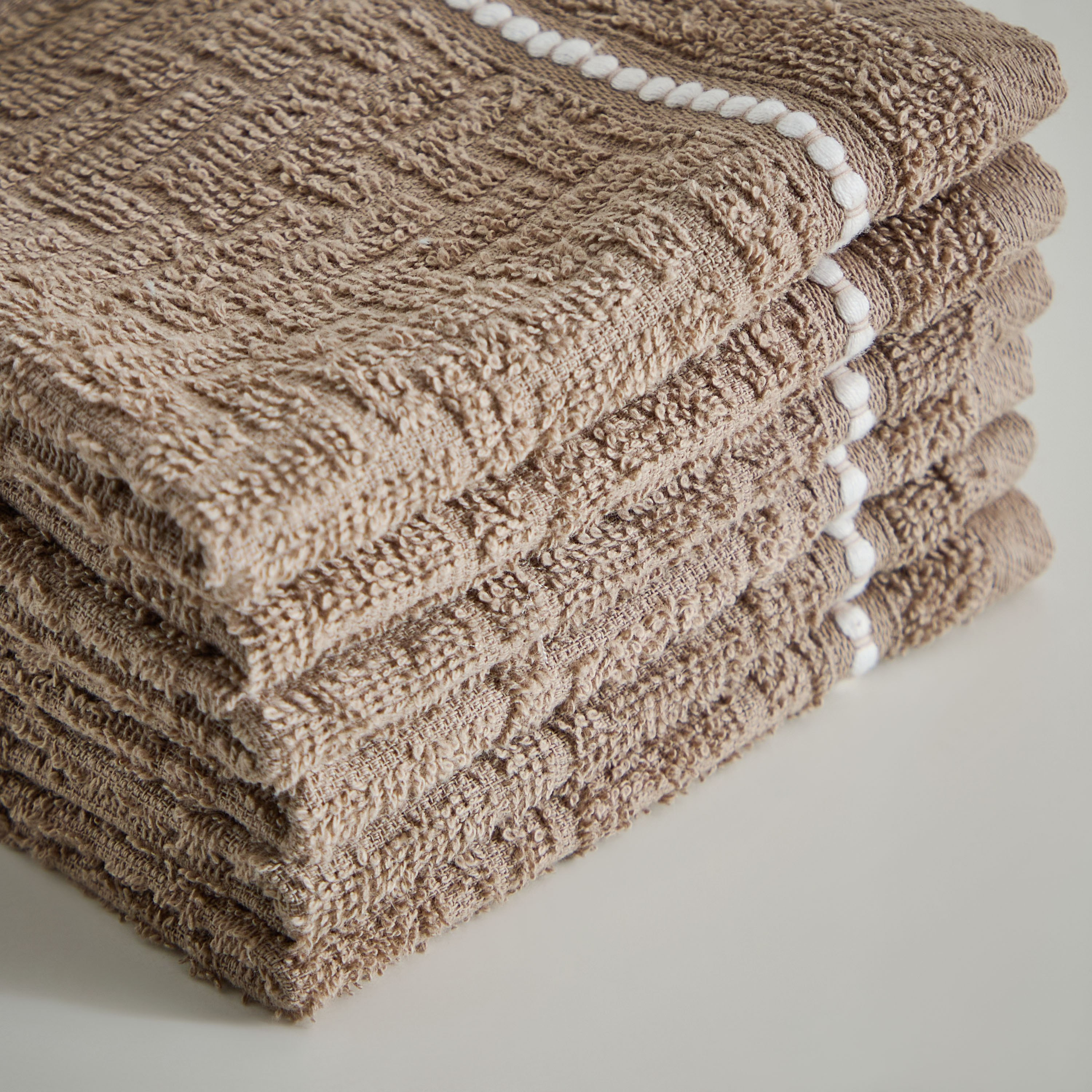 طقم مناشف وجه قطن 6 قطع من أتلانتا - 30×30 سم-hbxbathroom-bathroomtextiles-image-2