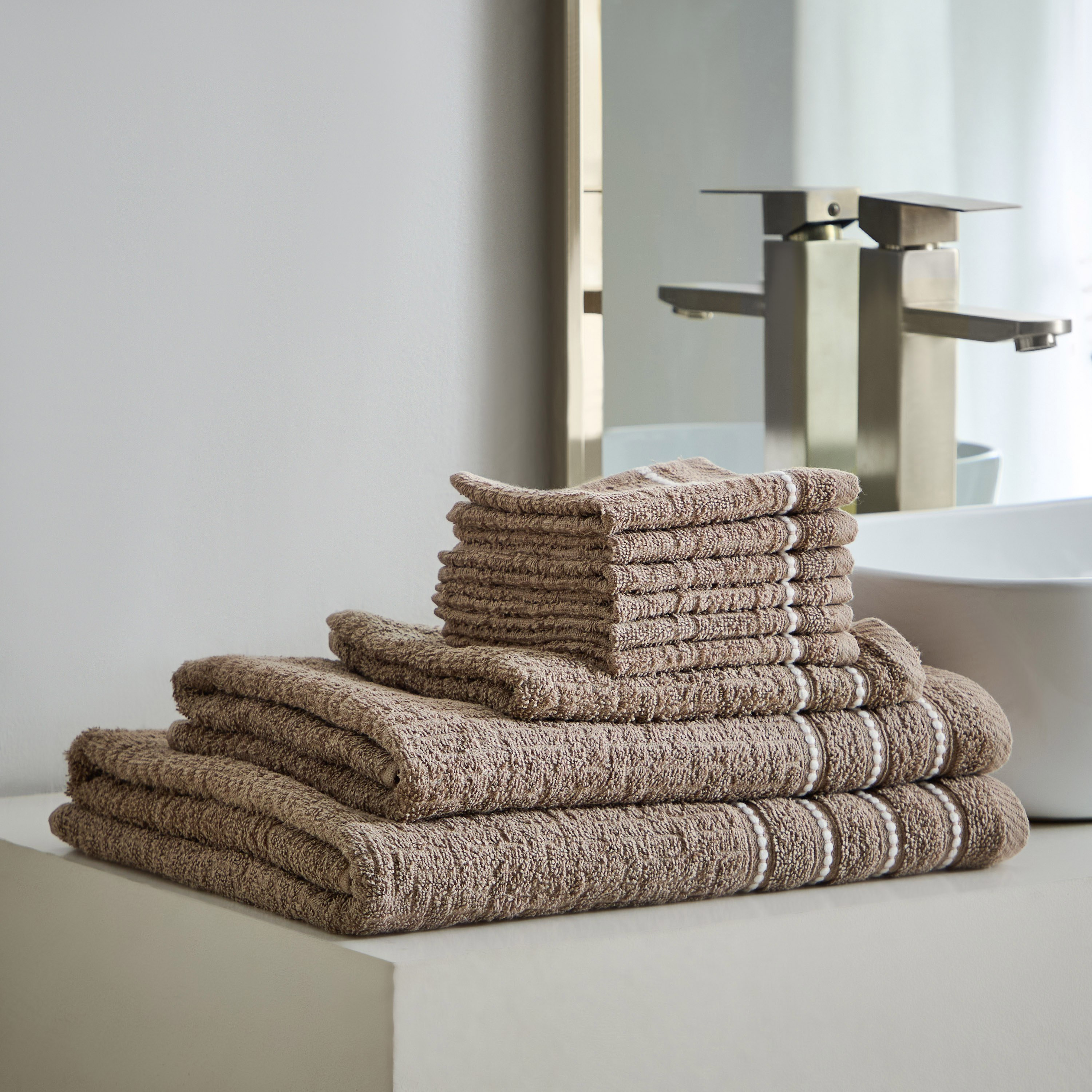 طقم مناشف وجه قطن 6 قطع من أتلانتا - 30×30 سم-hbxbathroom-bathroomtextiles-image-4