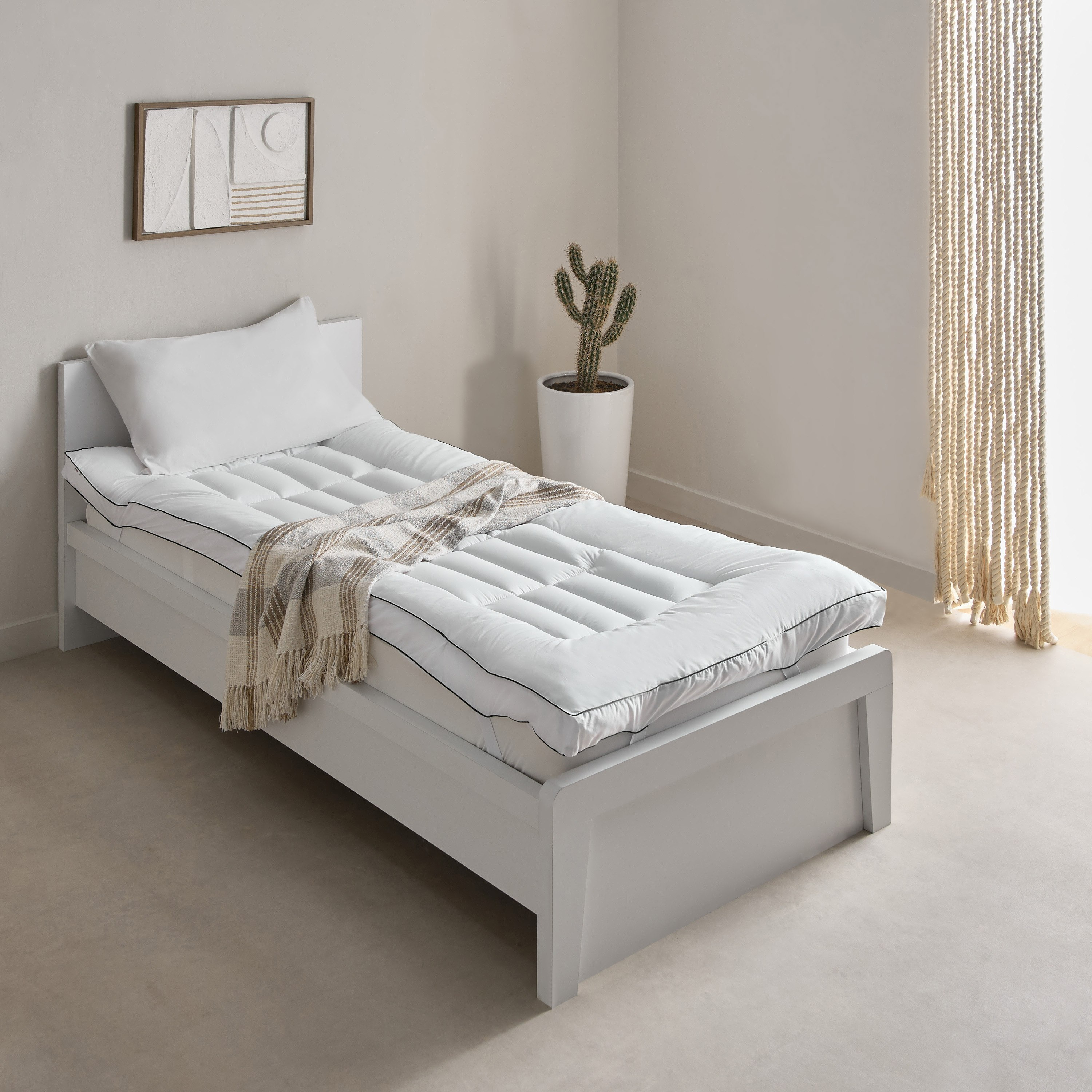 Opulent Luxe Satin Single Mattress Topper - 90x200 cm-hbxhomeware-hbxbedroom-image-6