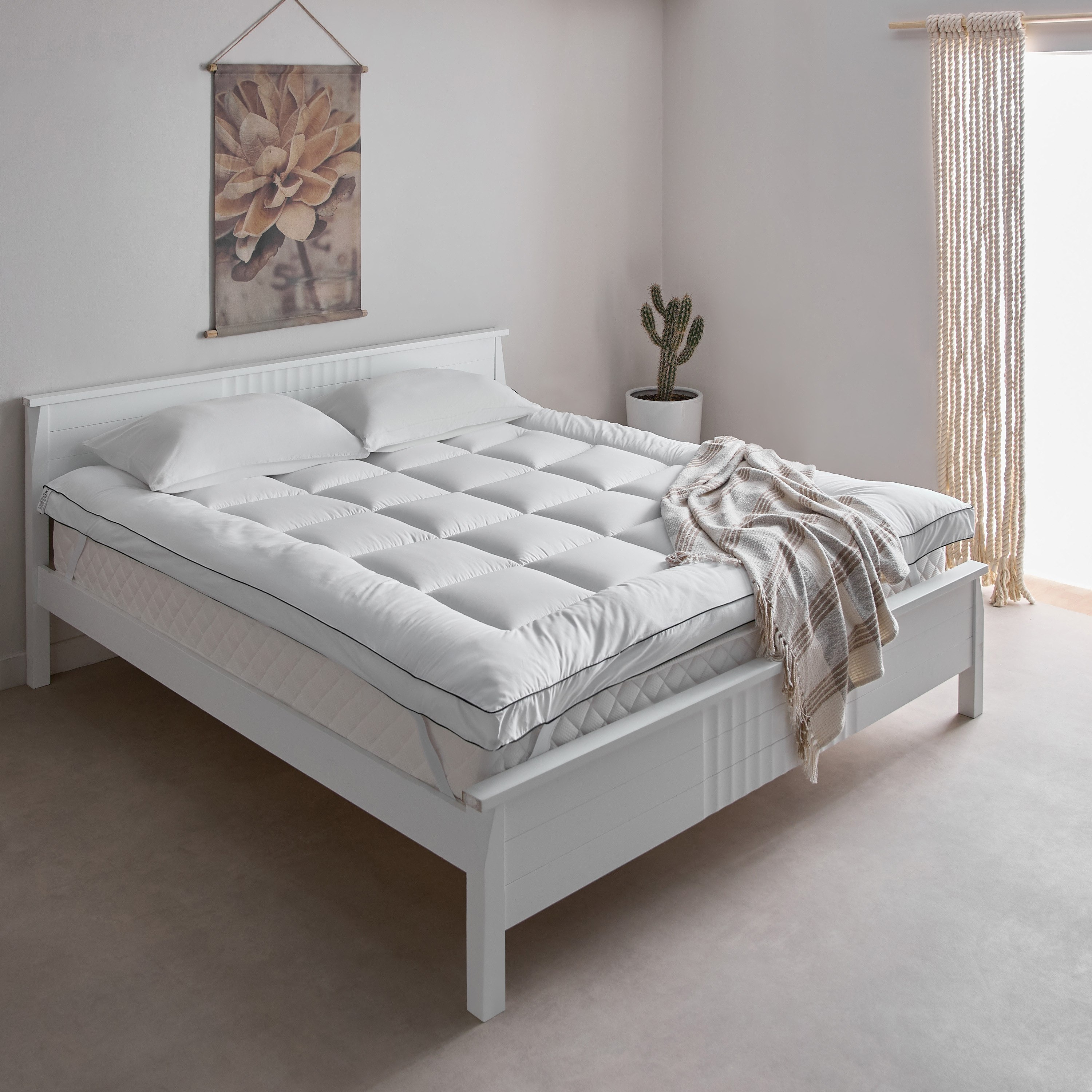 غطاء مرتبة كوين ستان فاخر بكثافة 300 خيط من أوبلنت - 150x200+8 سم-hbxhomeware-hbxbedroom-image-6