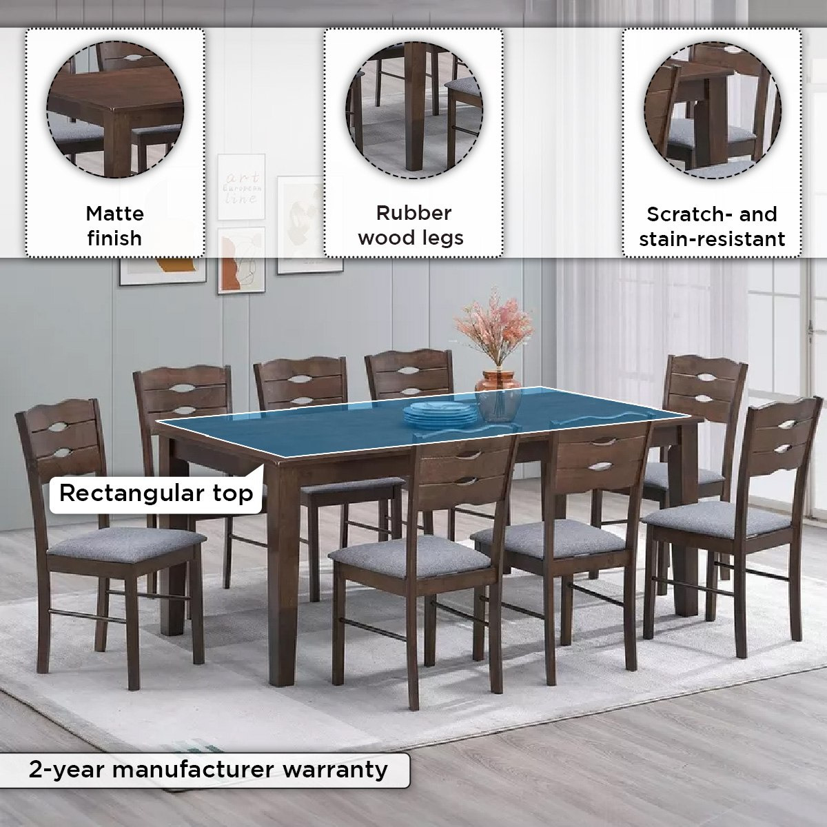 طقم سفرة 8 مقاعد من بلجيكا-hbxfurniture-diningtablesandsets-diningsets-eightseater-image-4
