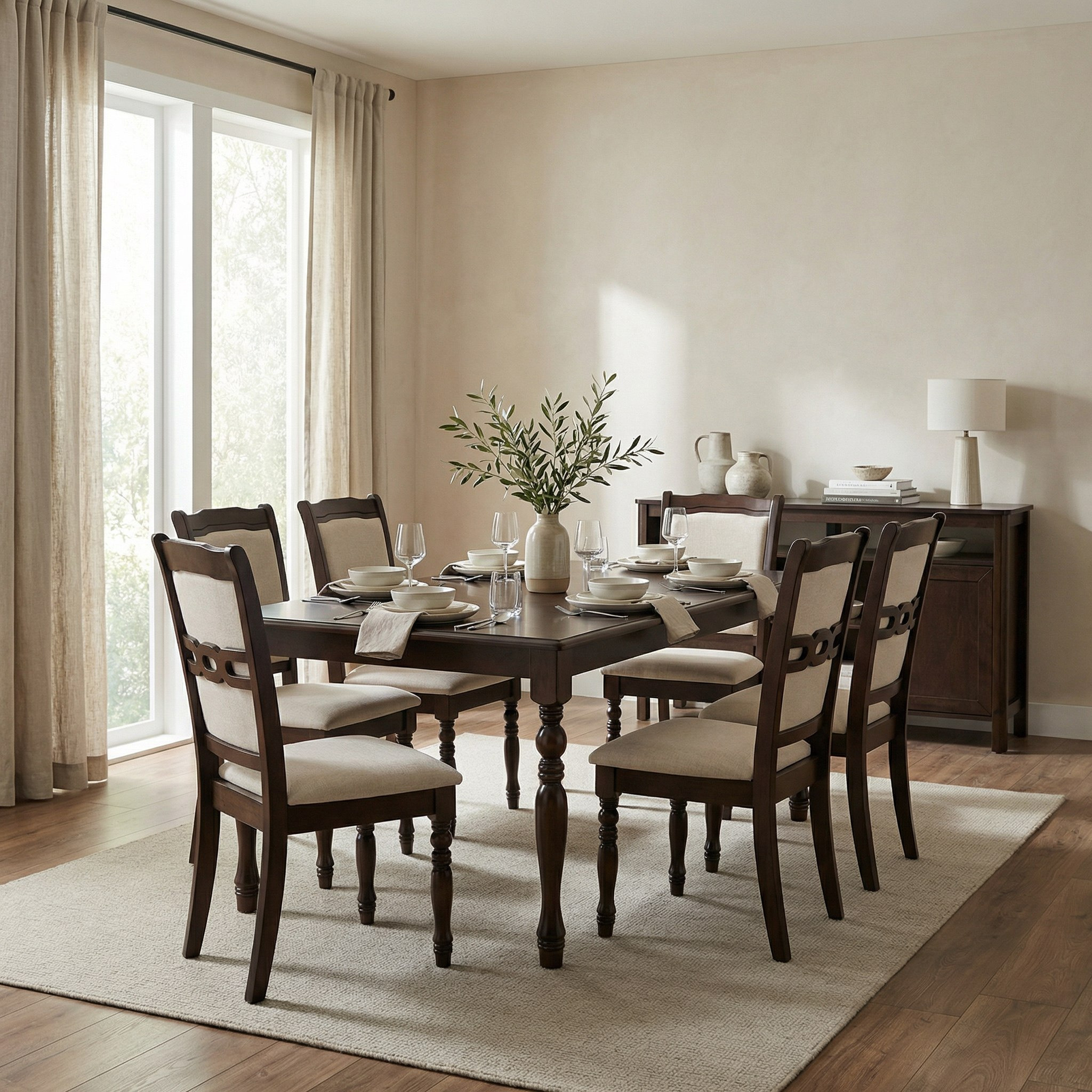 Kansas 6-Seater Dining Set-hbxfurniture-diningtablesandsets-diningsets-sixseater-image-8