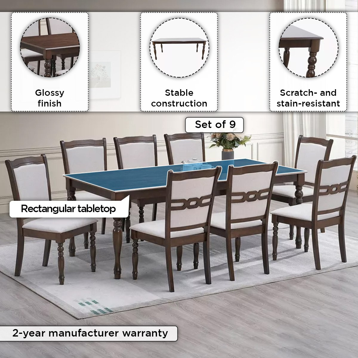 Kansas 8-Seater Dining Set-hbxfurniture-diningtablesandsets-diningsets-eightseater-image-4