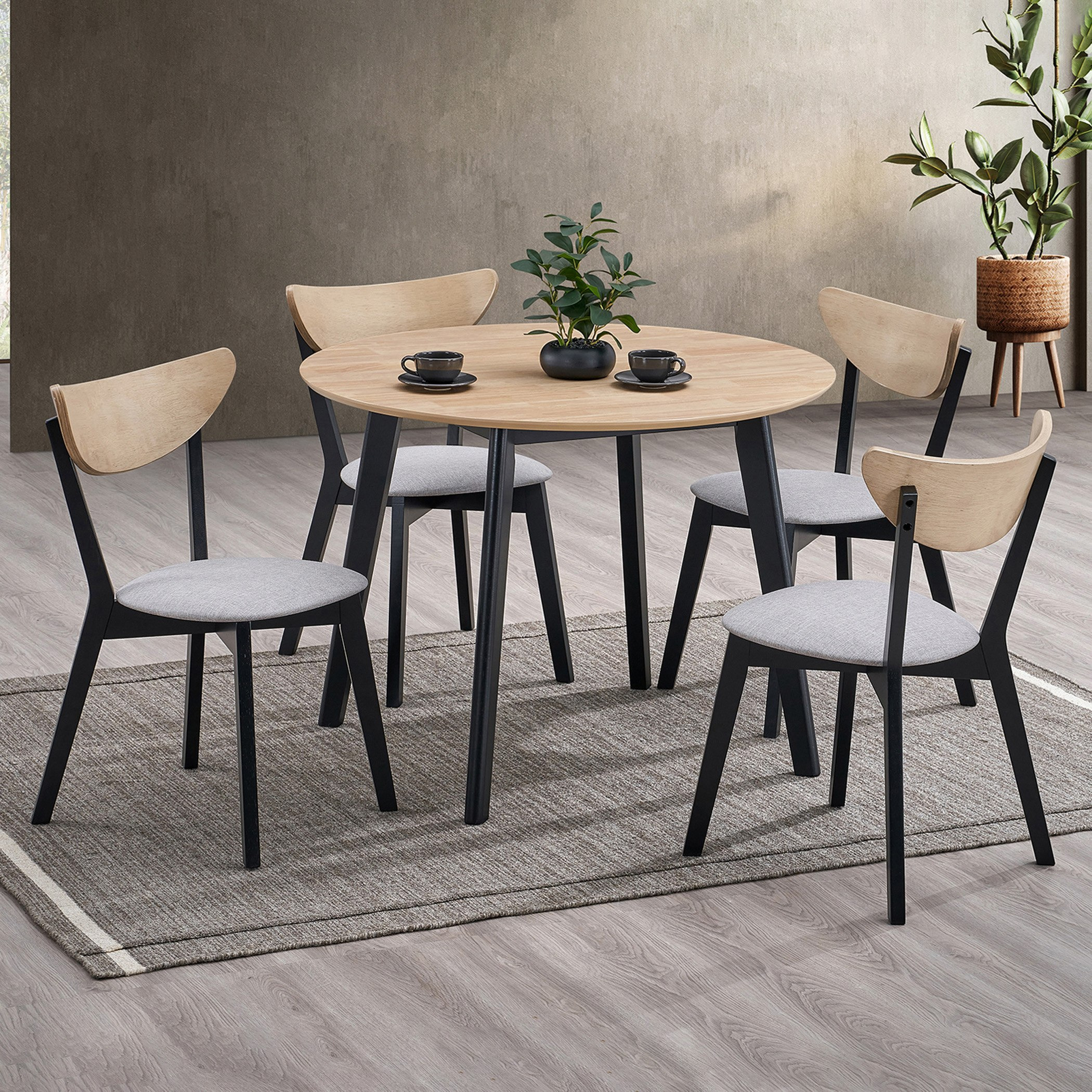 طقم سفرة مستديرة ب4 مقاعد من كاميرون-hbxdiningroom-diningtablesandsets-diningsets-fourseater-image-1