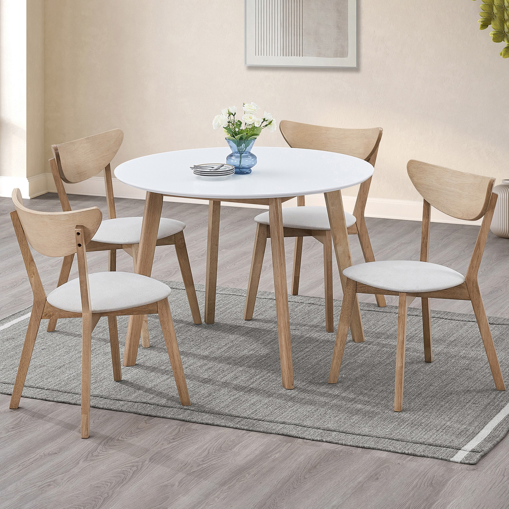 طقم سفرة مستديرة بـ4 مقاعد من كاميرون-hbxdiningroom-diningtablesandsets-diningsets-fourseater-image-1