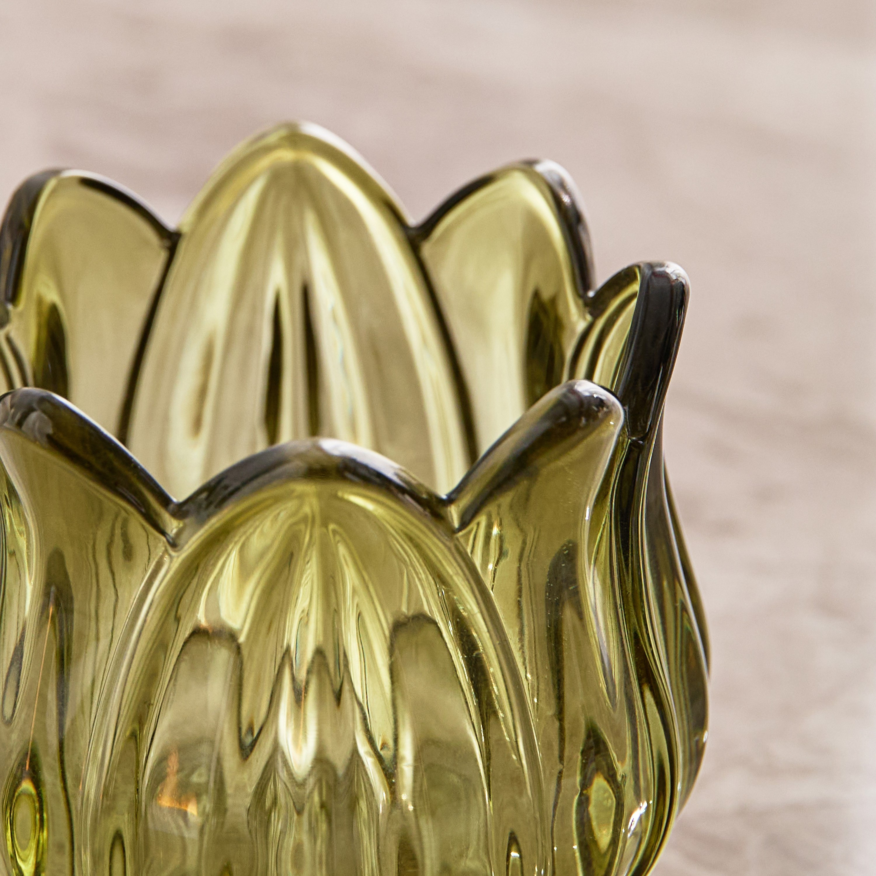 حامل شموع بتصميم لوتس من أودن - 7x7x7.1 سم-hbxlivingroom-decorandaccessories-candleholders-image-3