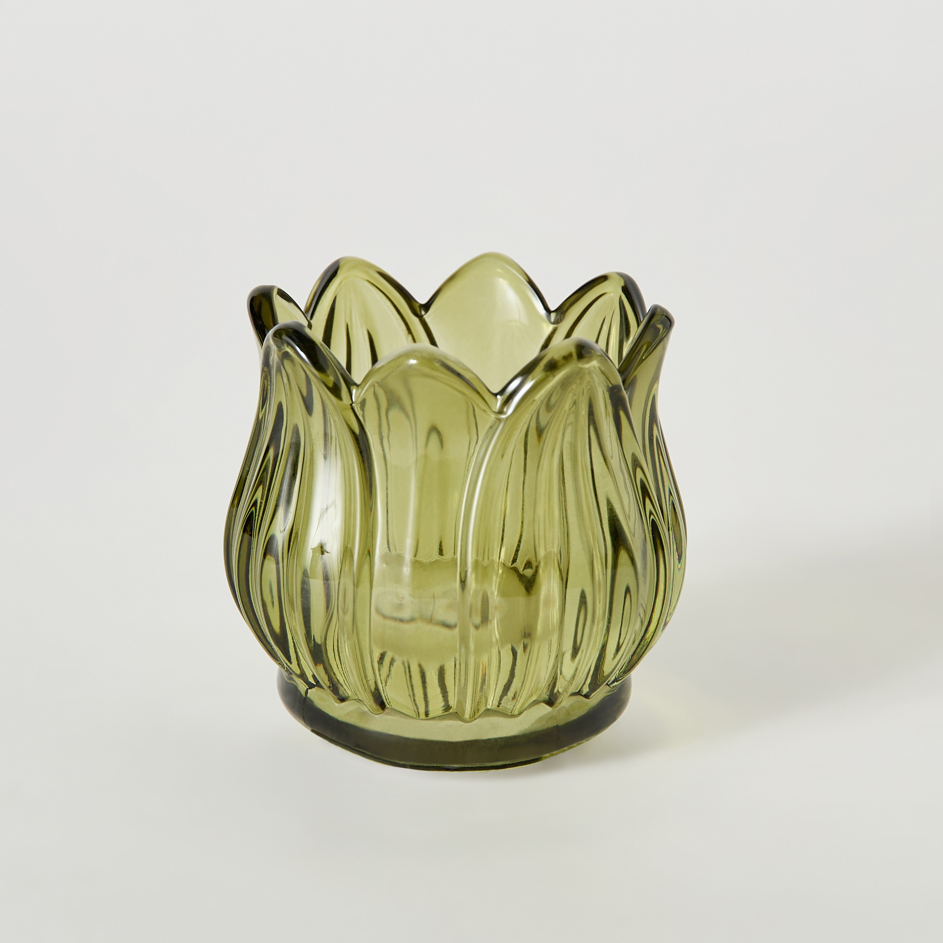 حامل شموع بتصميم لوتس من أودن - 7x7x7.1 سم-hbxlivingroom-decorandaccessories-candleholders-image-5