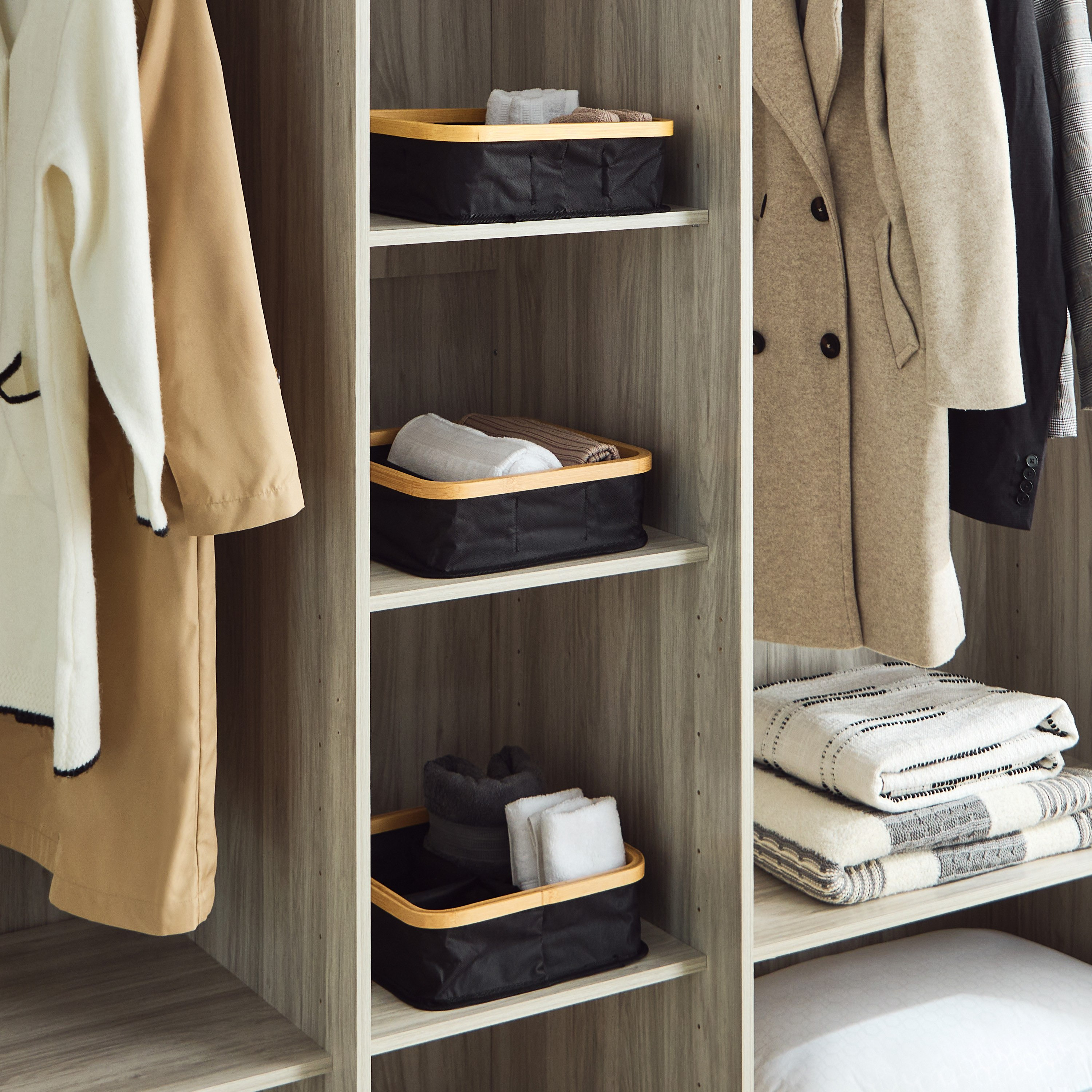 Oxford 9-Compartment Fabric Wardrobe Organiser-hbxbedroom-bedroomaccessories-bedroomstorage-image-4