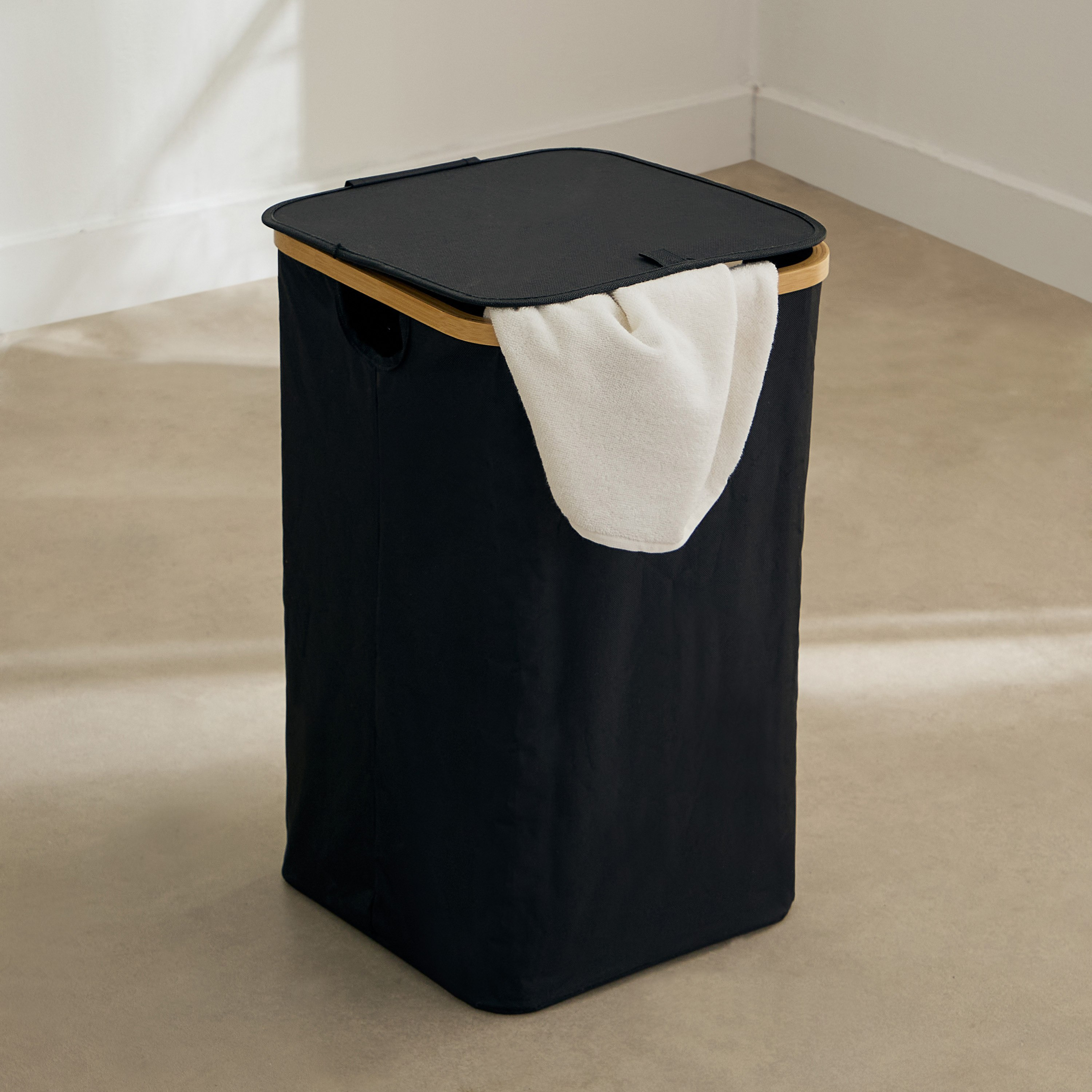 سلة غسيل قماش من أكسفورد - 34x34x54.5 سم-hbxbathroom-bathroomstorage-laundryhampers-image-1