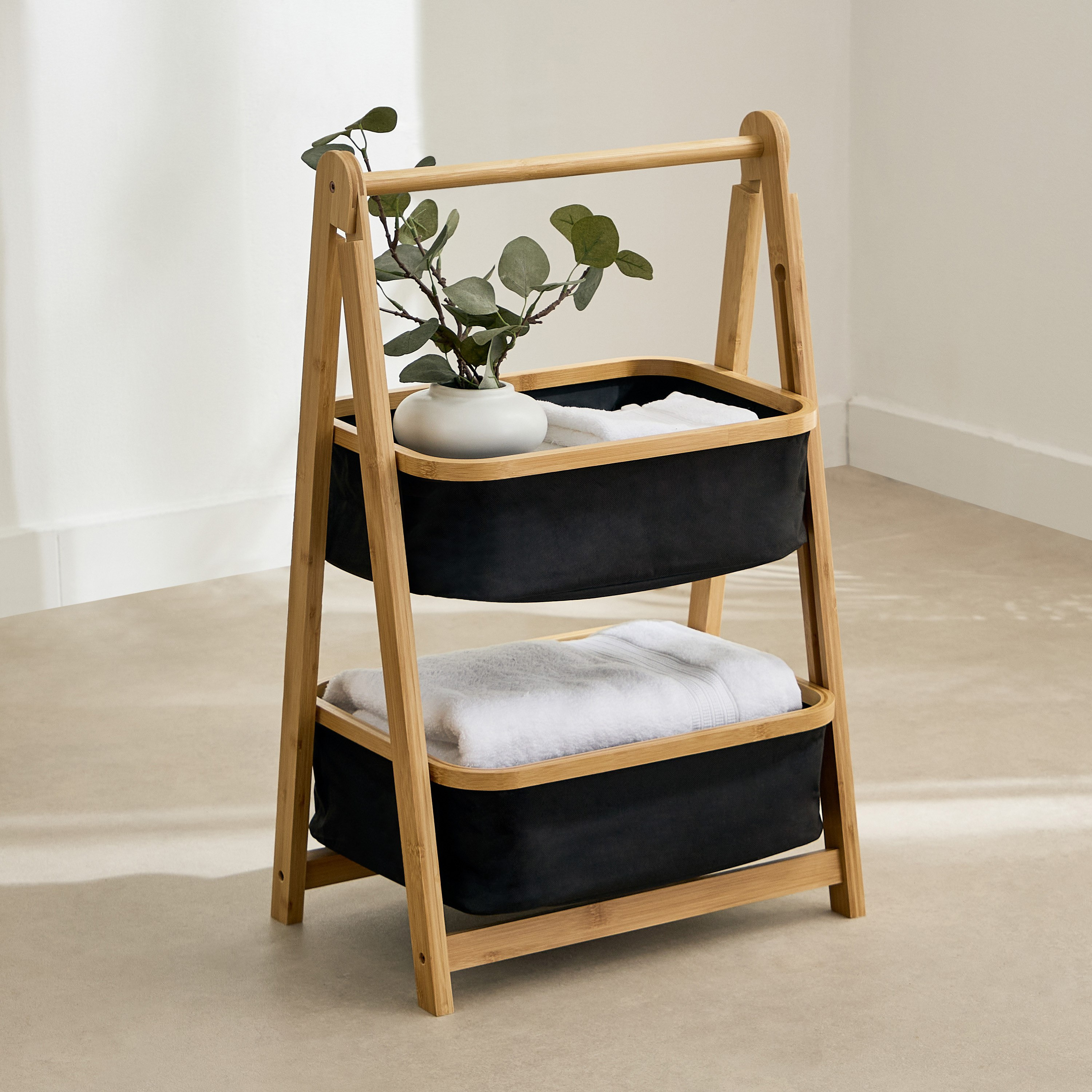 Oxford 2-Tier Storage Basket with Bamboo-hbxbedroom-bedroomaccessories-bedroomstorage-image-1
