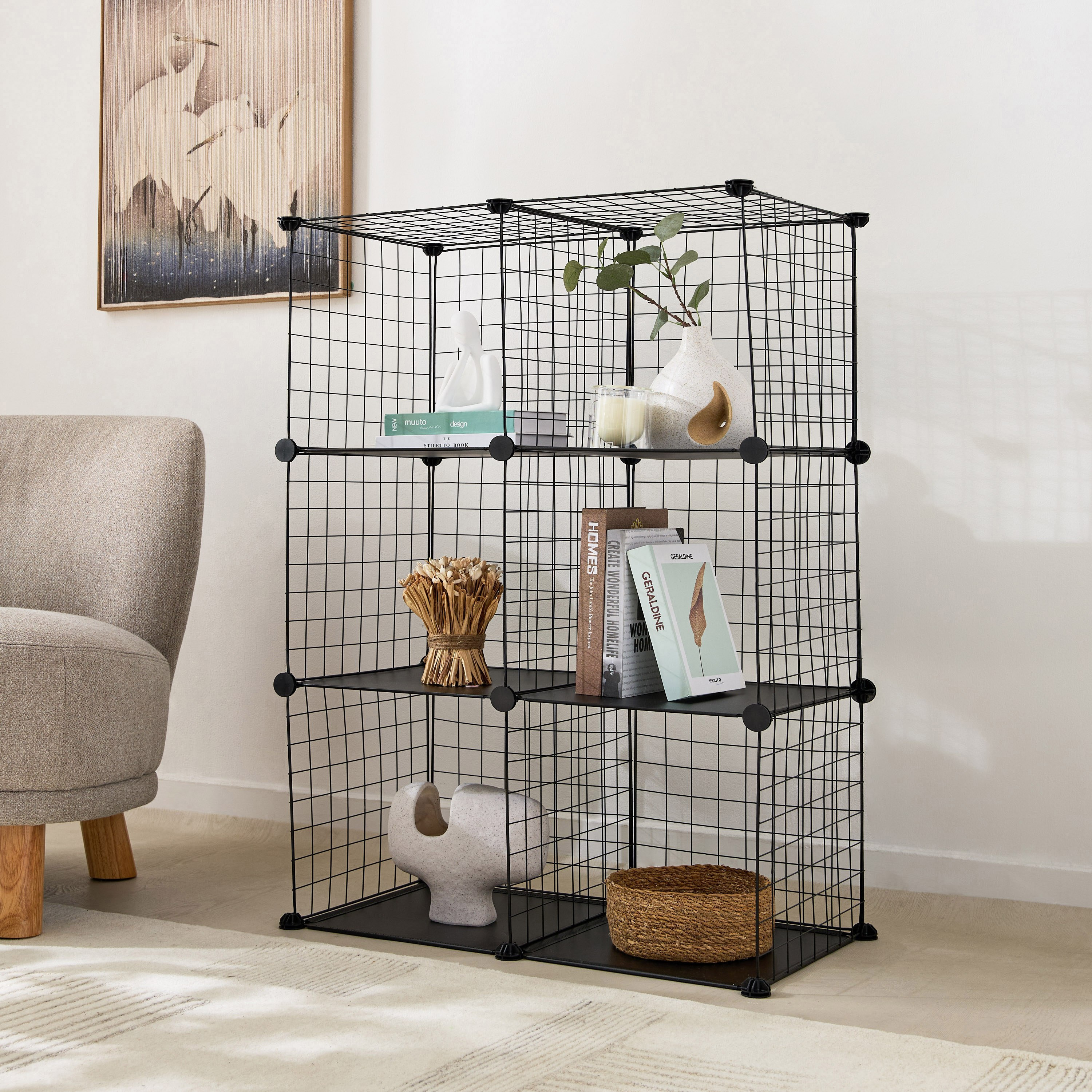 وحدة تخزين بأسلاك 6 أقسام من نوفل-hbxbedroom-bedroomaccessories-bedroomstorage-image-6