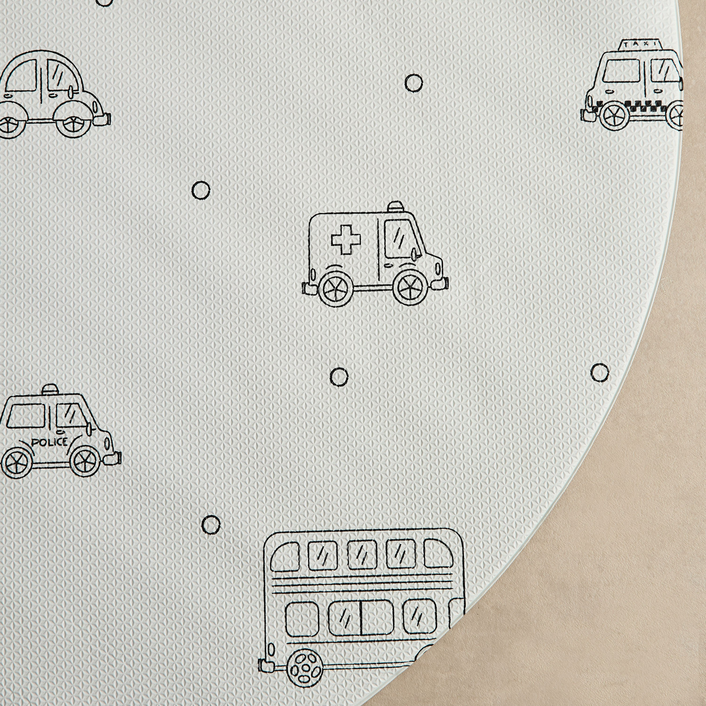 Mystify Toy Trucks Circular Mat - 120 cm-hbxhomeware-hbxkidsandyouth-image-2