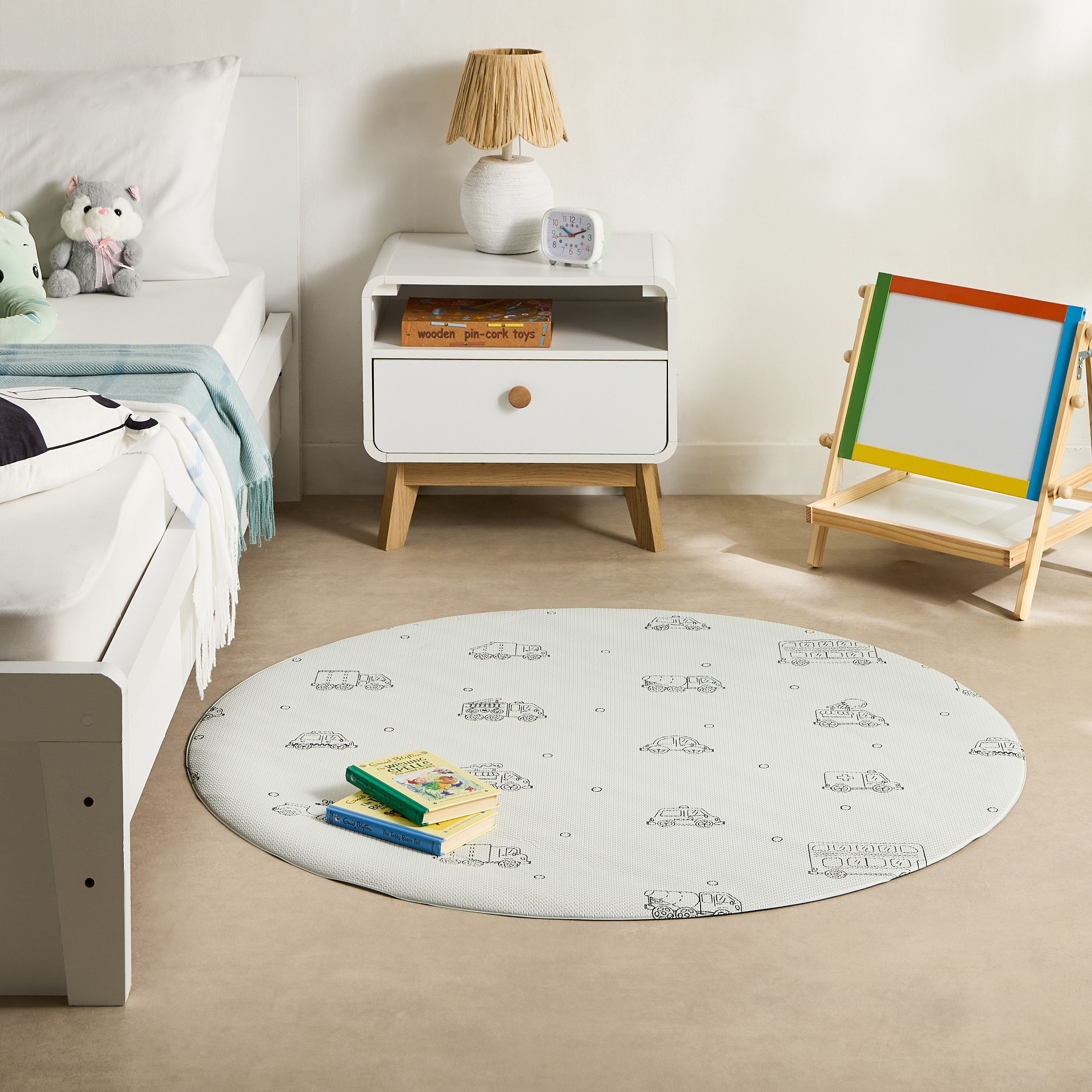 Mystify Toy Trucks Circular Mat - 120 cm-hbxhomeware-hbxkidsandyouth-image-5