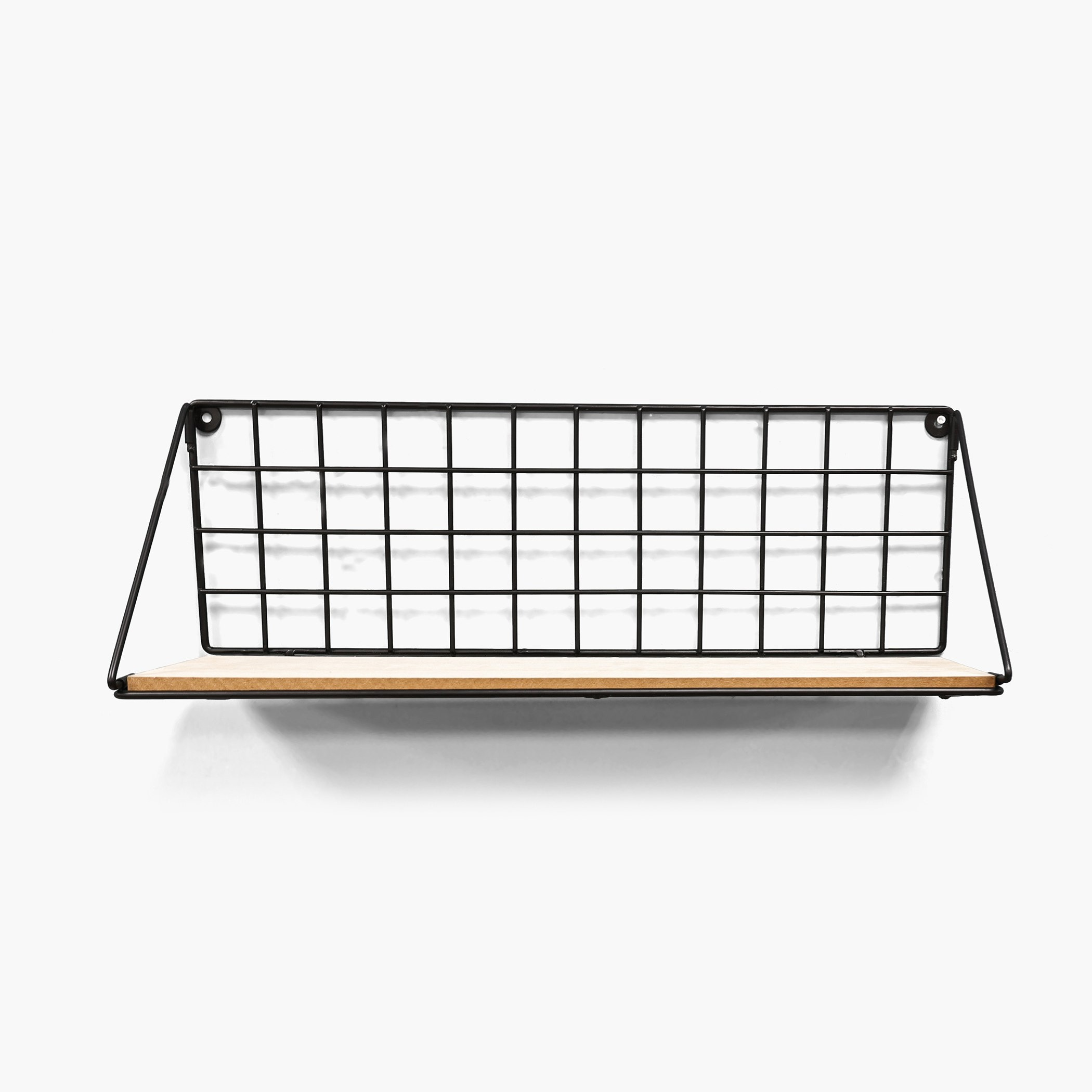Sera 1-Tier Foldable Wall Shelf with MDF Board - 48x14x17 cm-hbxfurniture-mediaunitsandstorage-wallshelves-image-2