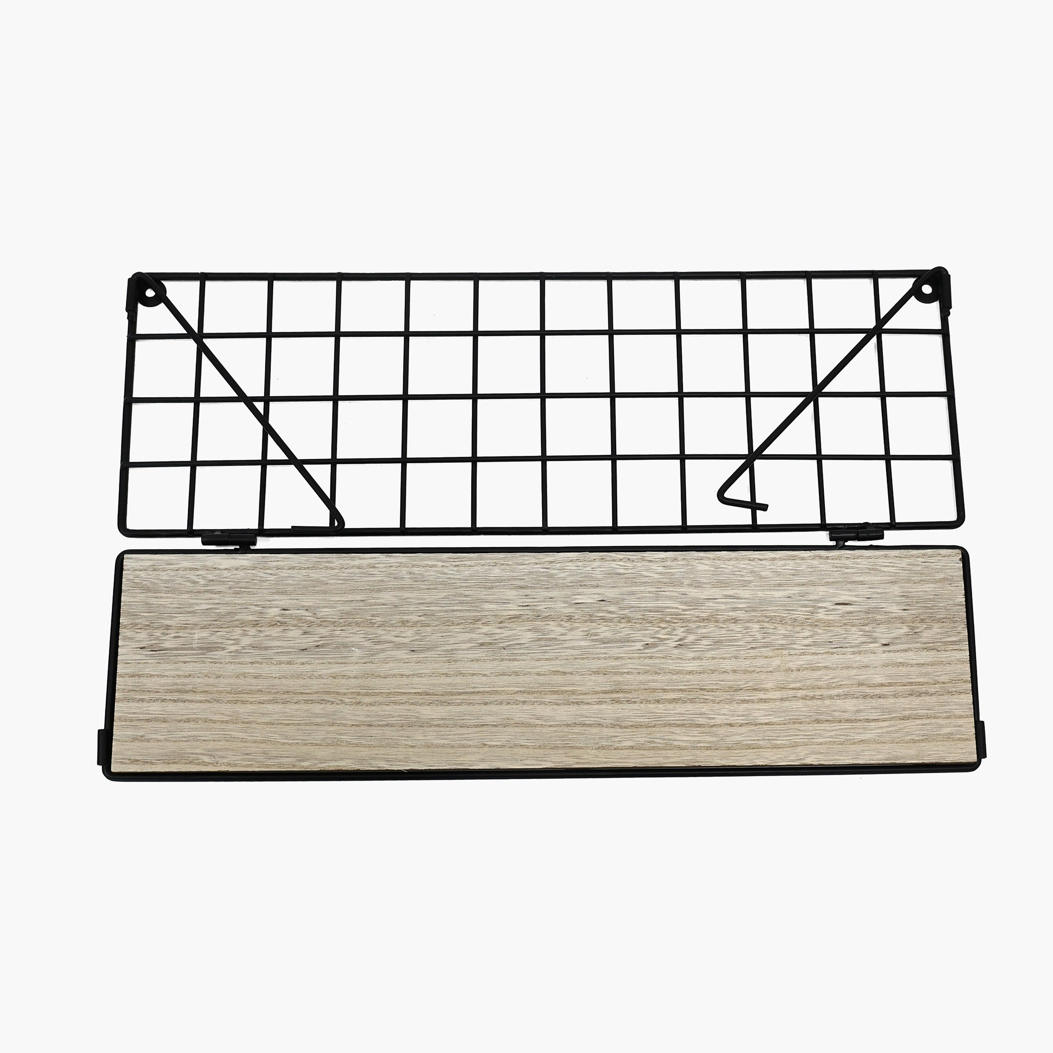 Sera 1-Tier Foldable Wall Shelf with MDF Board - 48x14x17 cm-hbxfurniture-mediaunitsandstorage-wallshelves-image-3