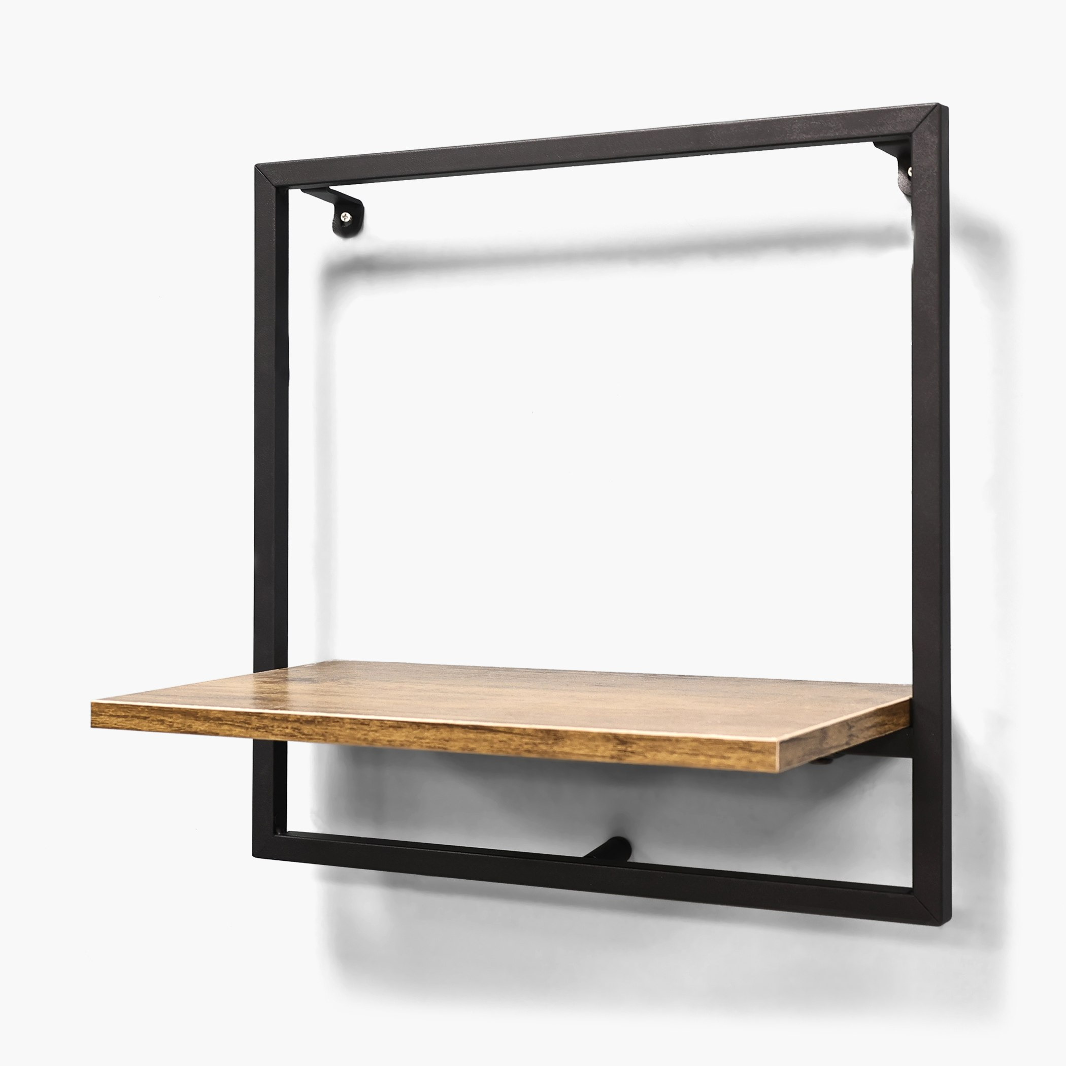 Sera Square 1-Tier Wall Shelf with MDF Board - 35x20x35 cm-hbxfurniture-mediaunitsandstorage-wallshelves-image-3